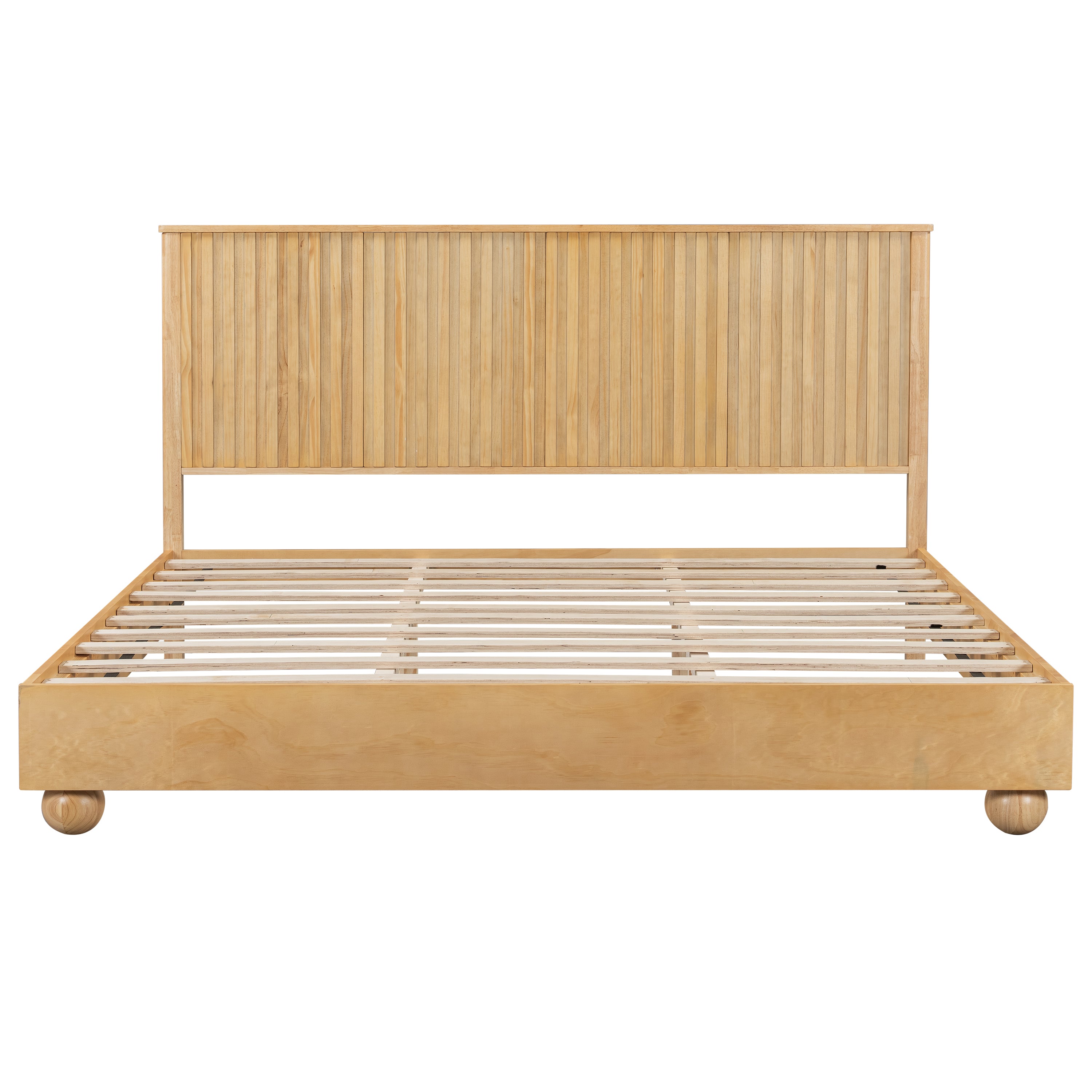 Bed Frame With Reeded Headboard