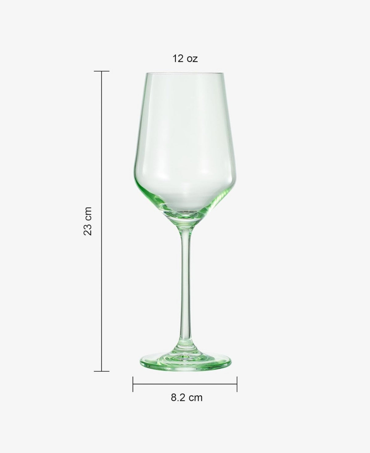 Verdelight Colored Crystal Wine Glasses Set of 2