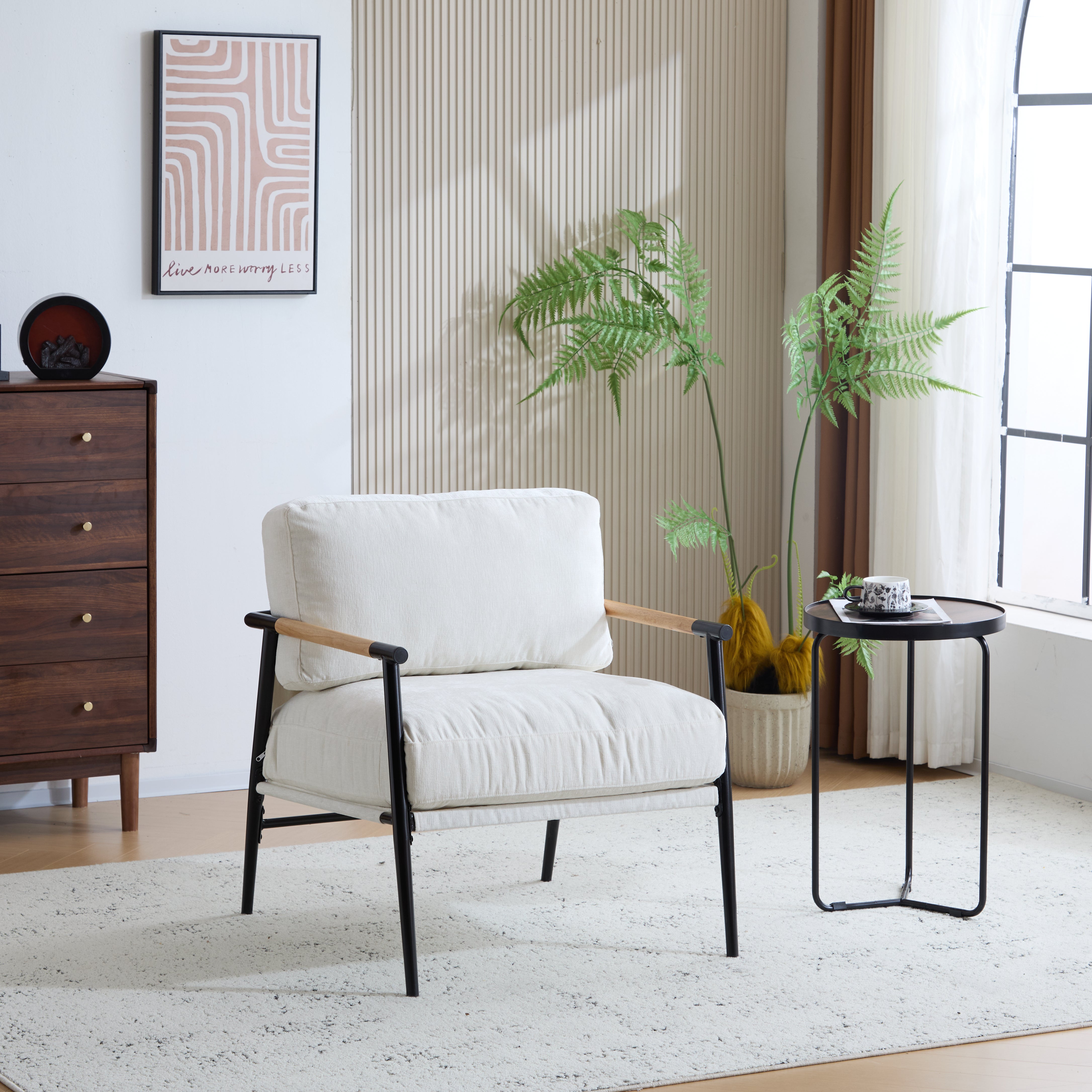 Portwyn Modern Accent Chair with Plush Cushions