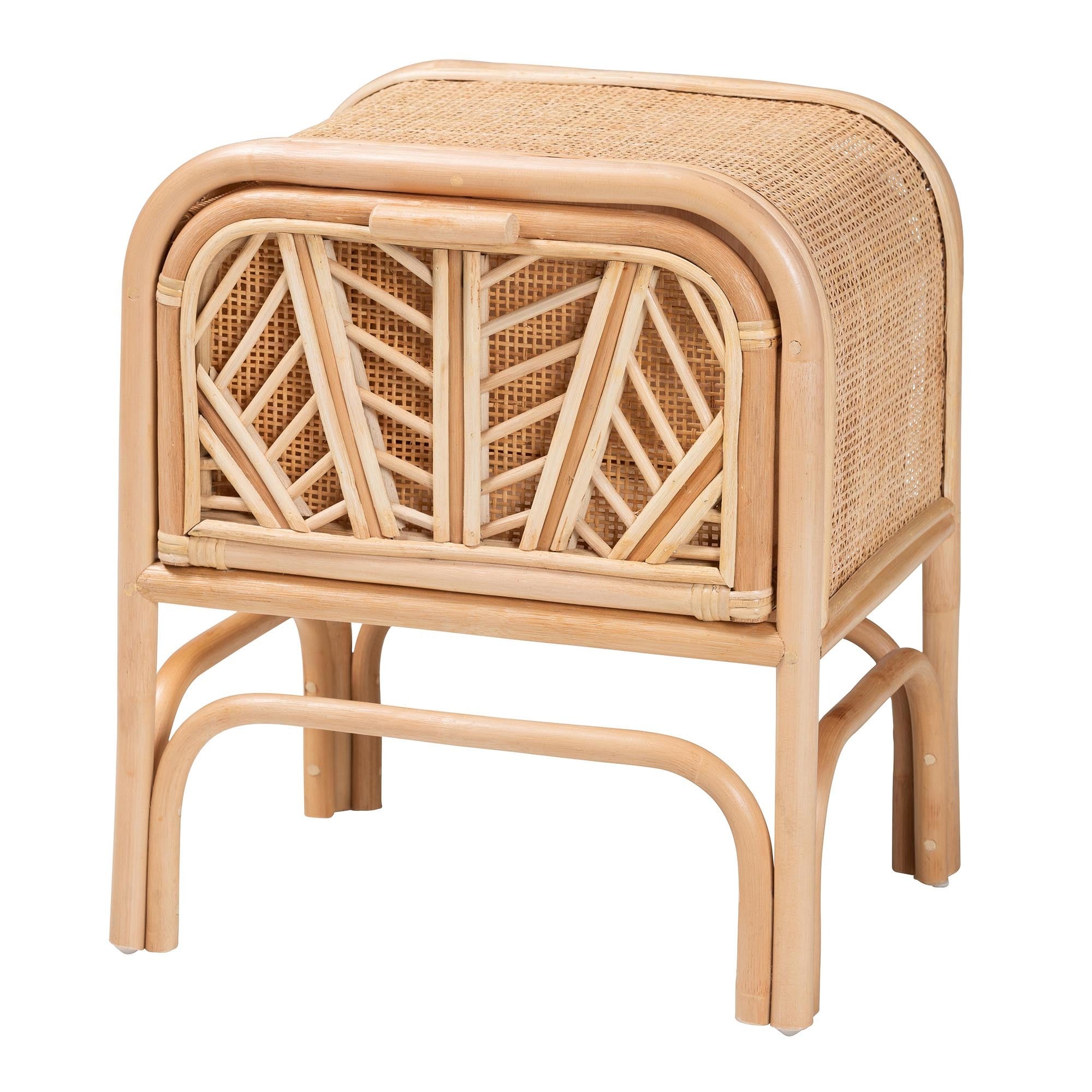 Tara Rattan 1-Drawer Nightstand