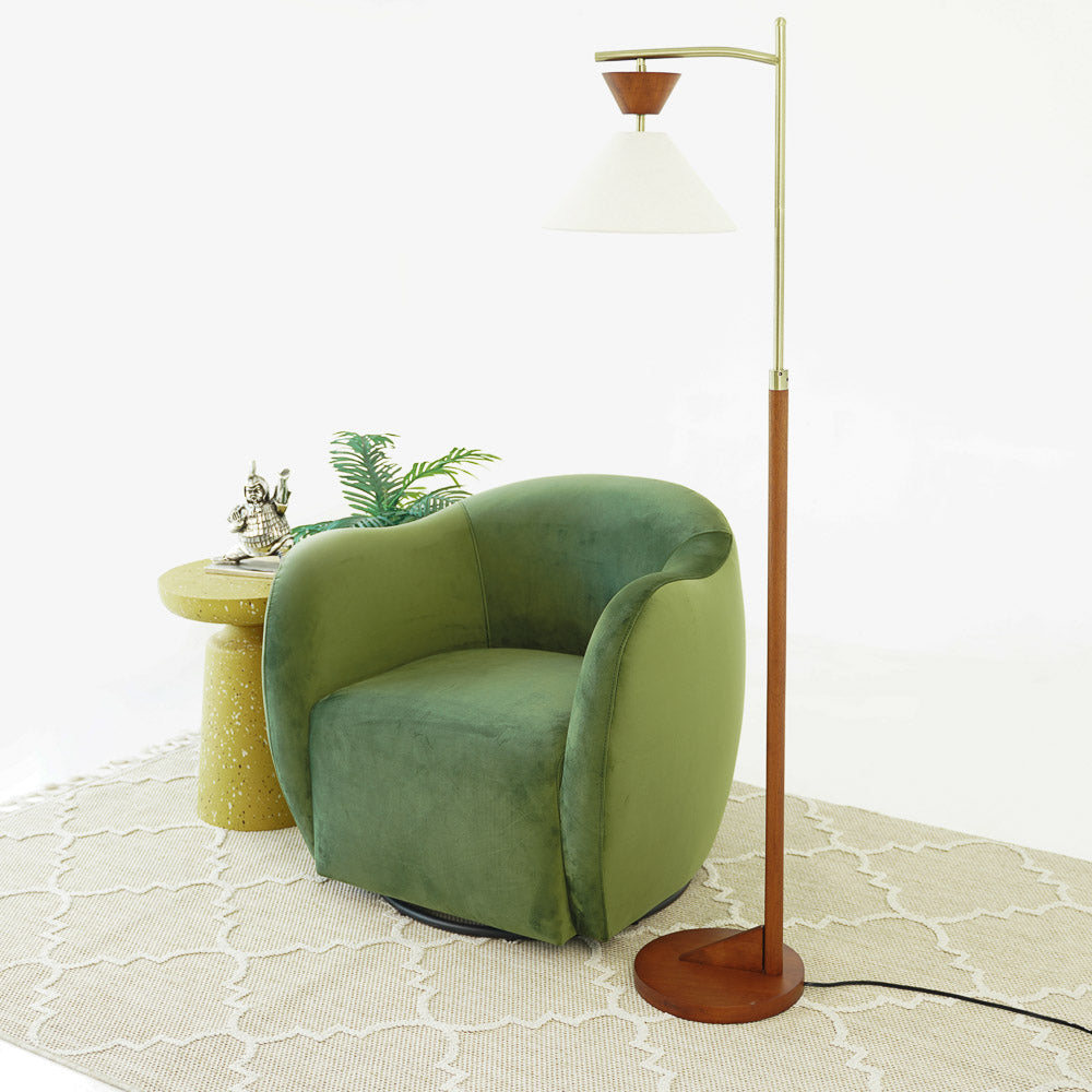 Renee Velvet Swivel Chair