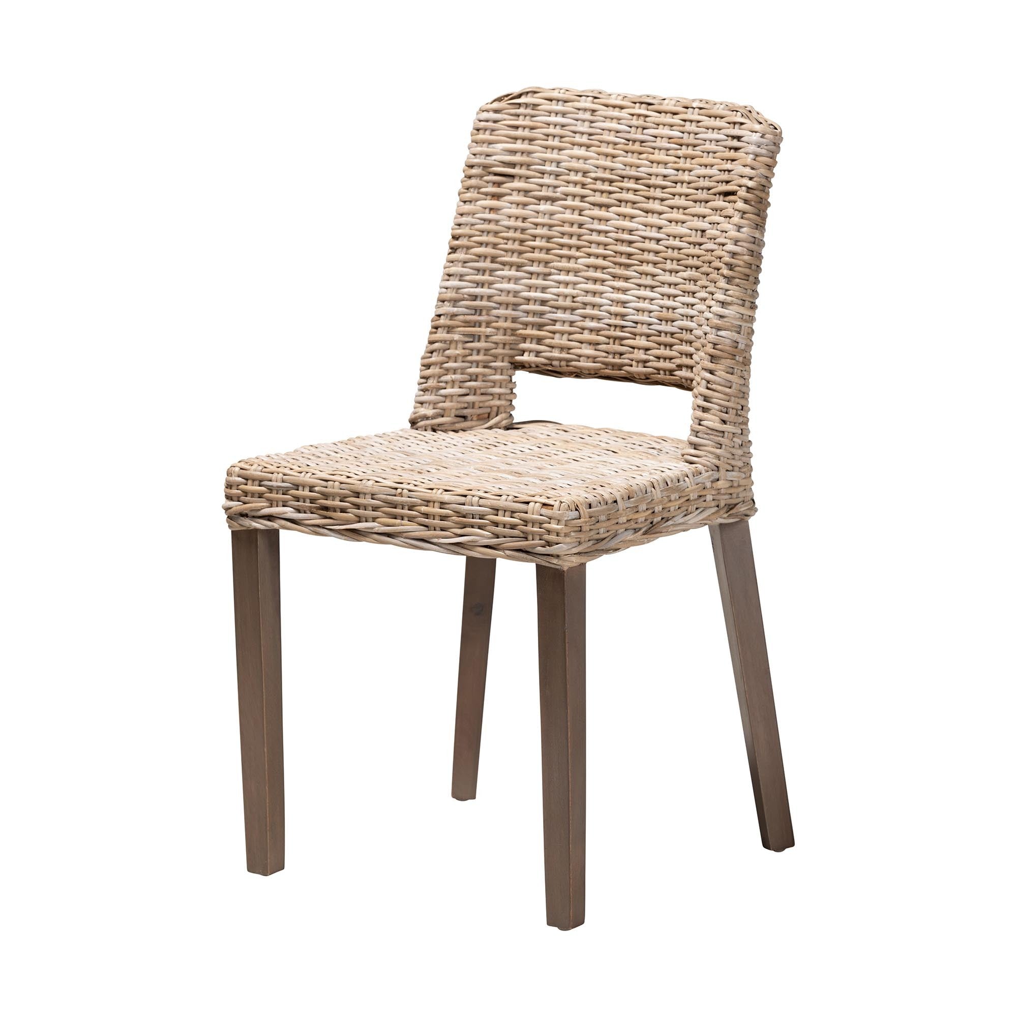 Asha Rattan and Wood Dining Chair