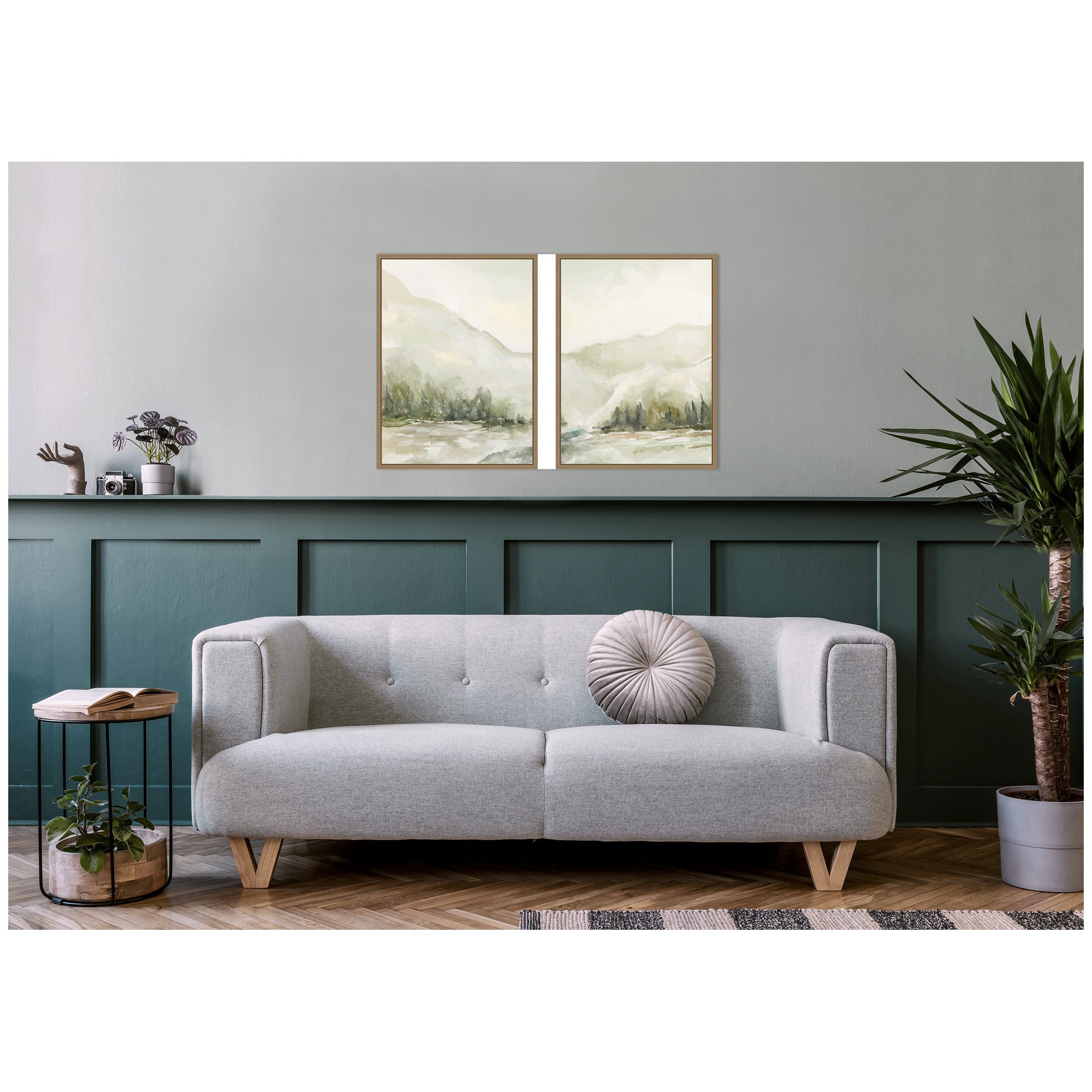 Winter Landscape No. 6 2 Piece Framed Canvas Wall Art Set by Annie Quigley