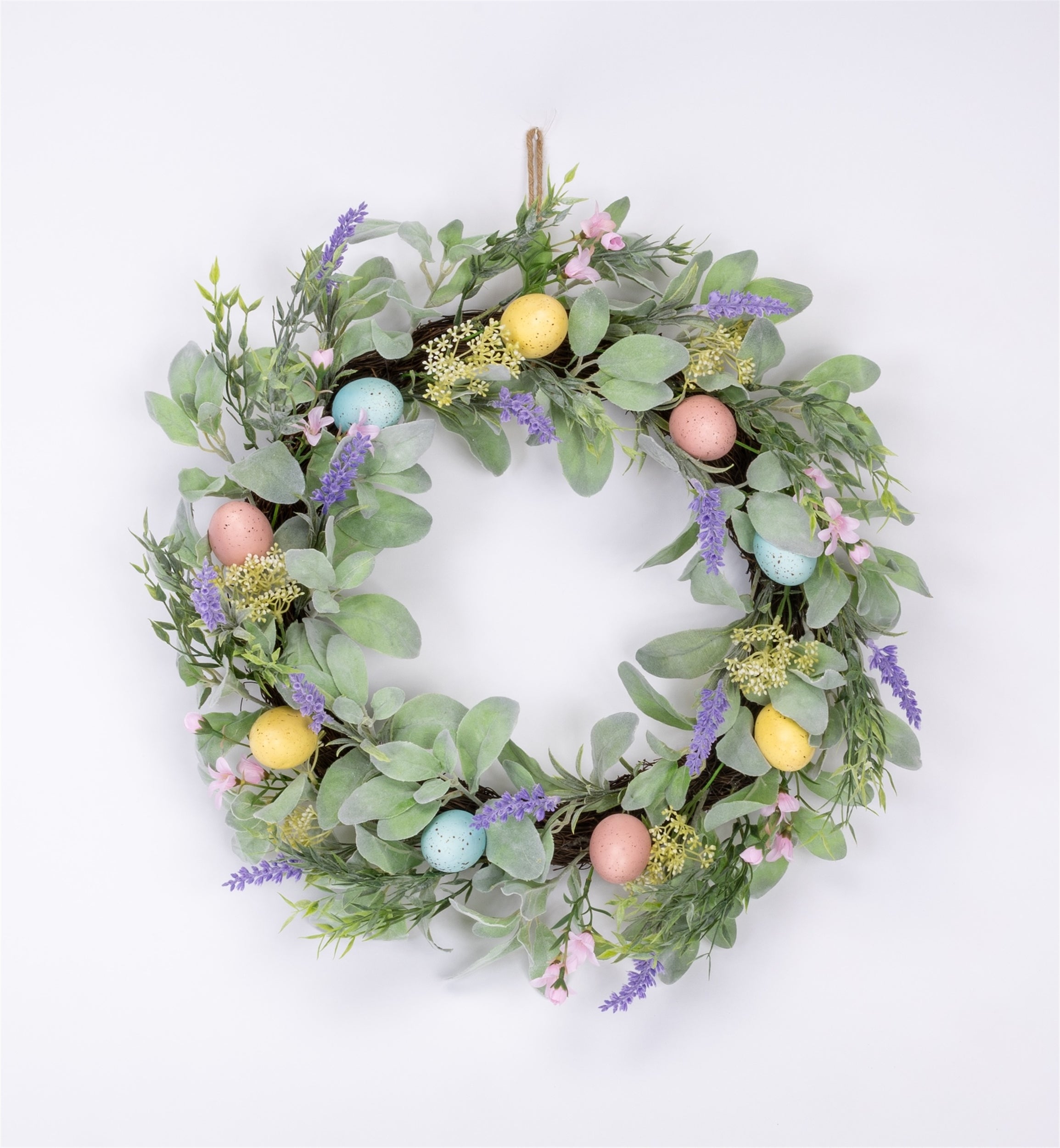 Pastel Egg Daisy Wreath