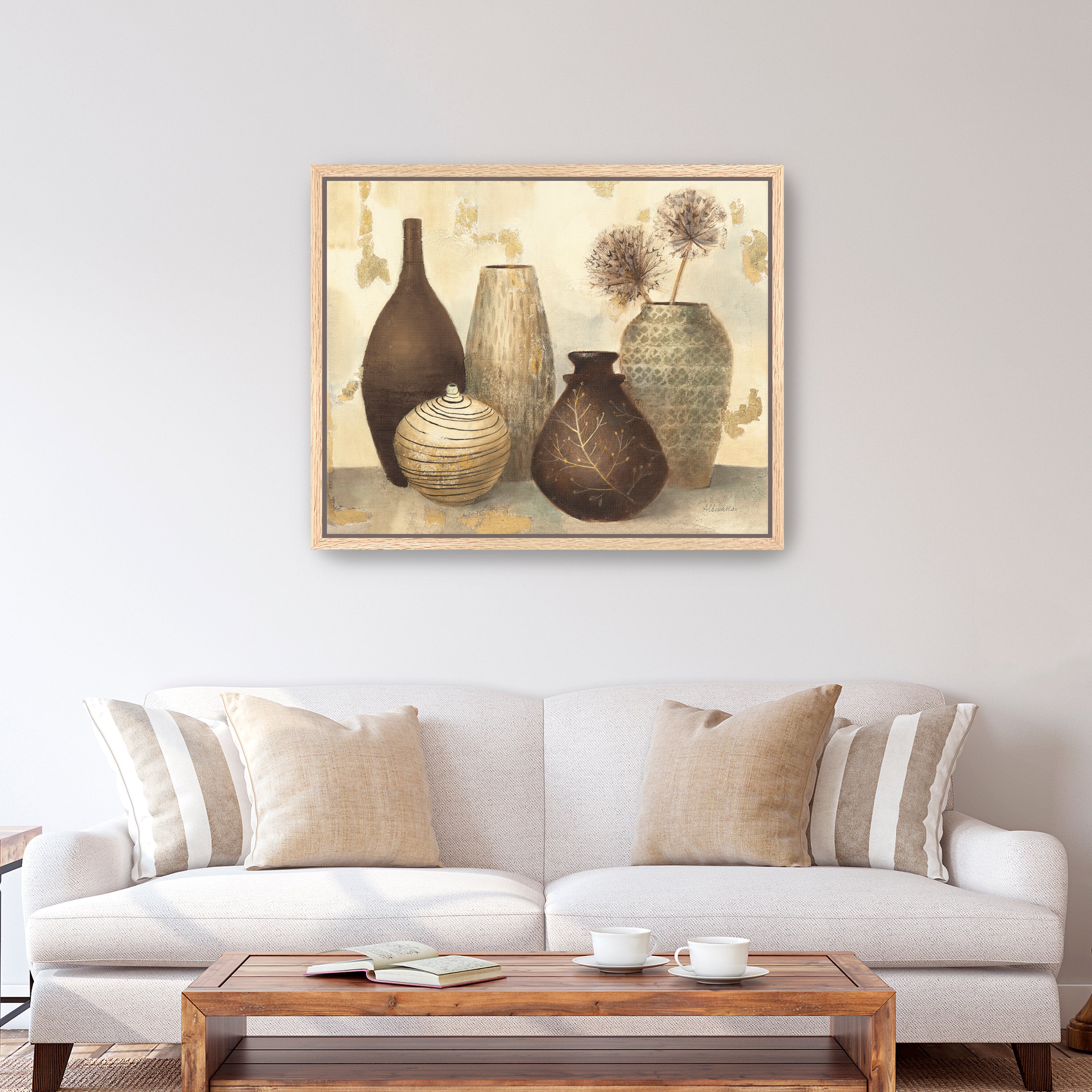 Vesse Still Life Golden I Canvas Giclee