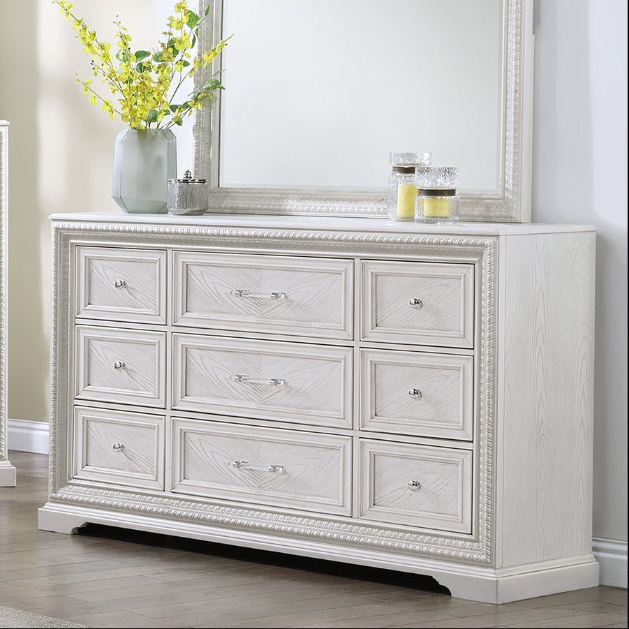 Kelsea Antique White 6-Drawer Storage Dresser Kelsea Antique White 6-Drawer Storage Dresser