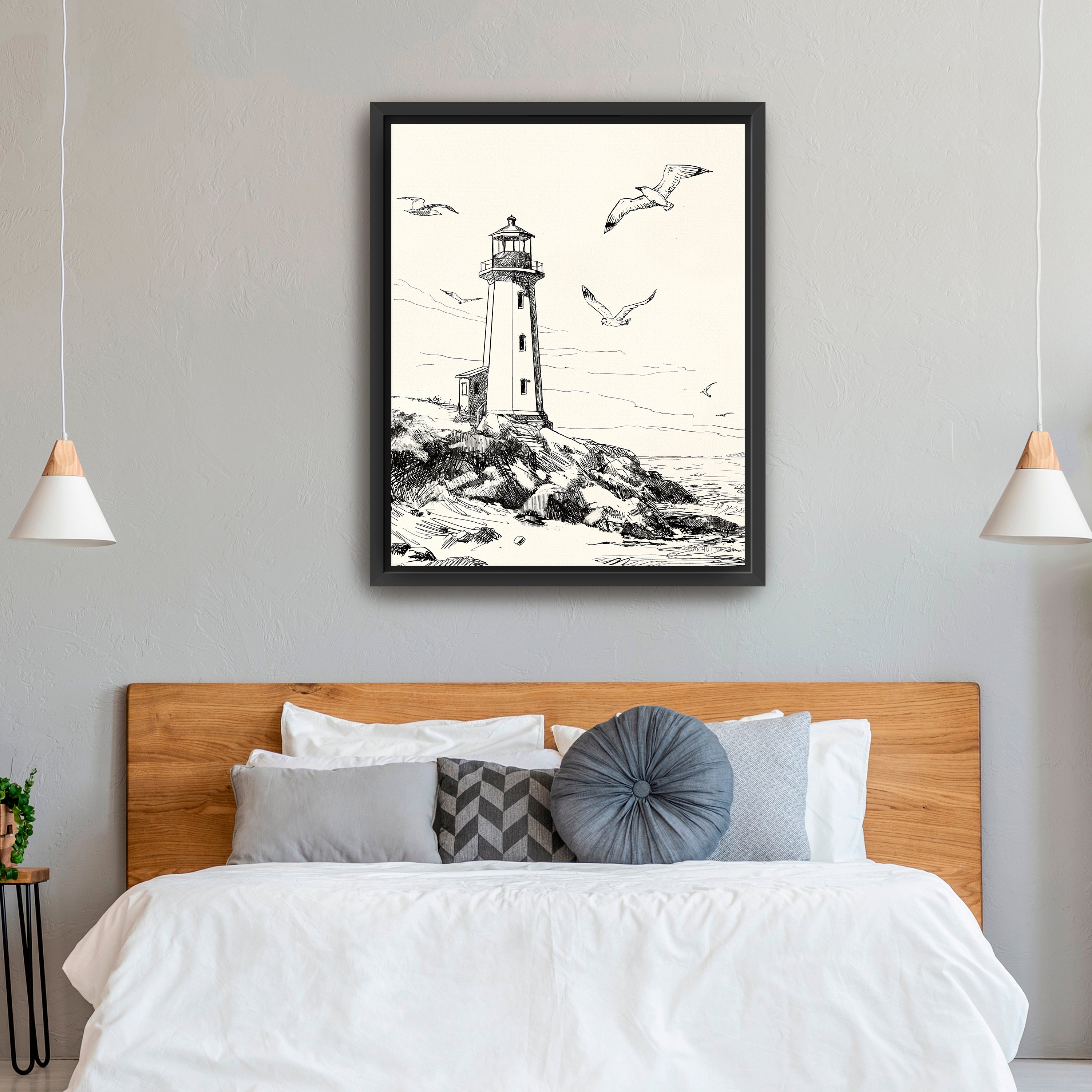 Coastal Sketch I Canvas Giclee