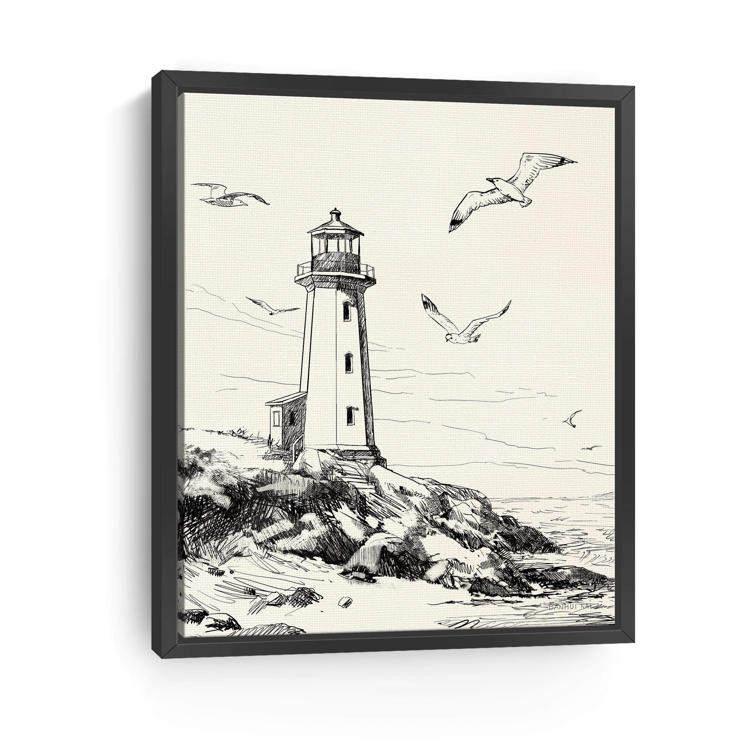 Coastal Sketch I Canvas Giclee