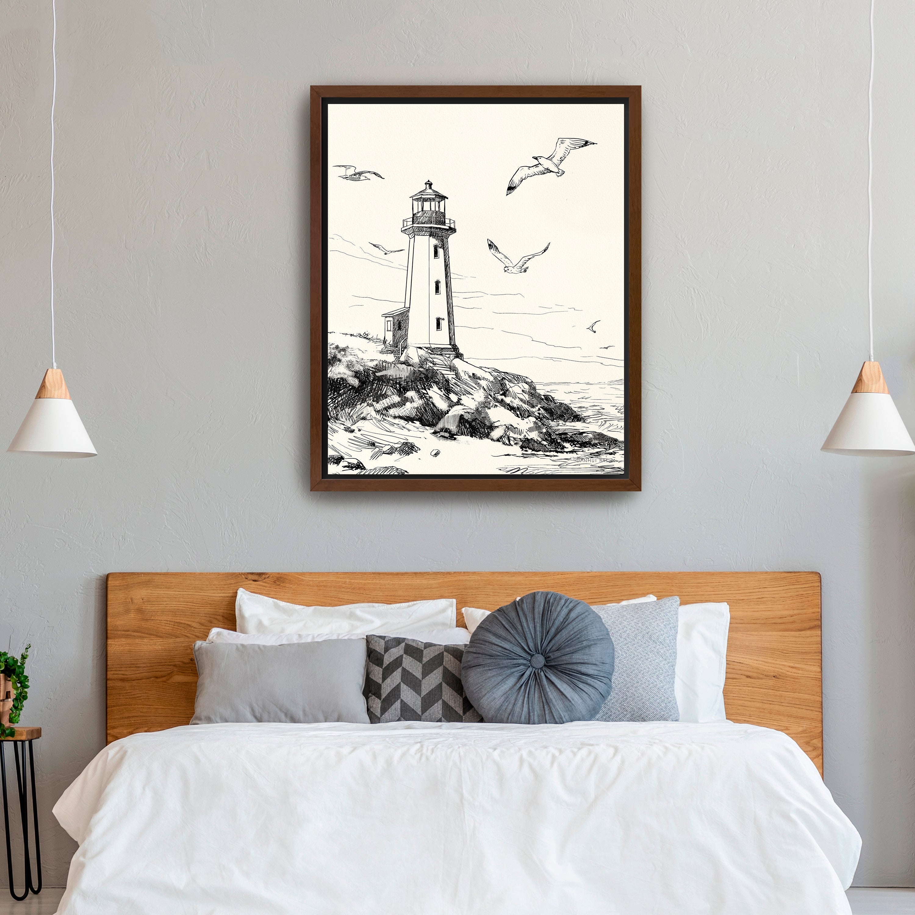 Coastal Sketch I Canvas Giclee
