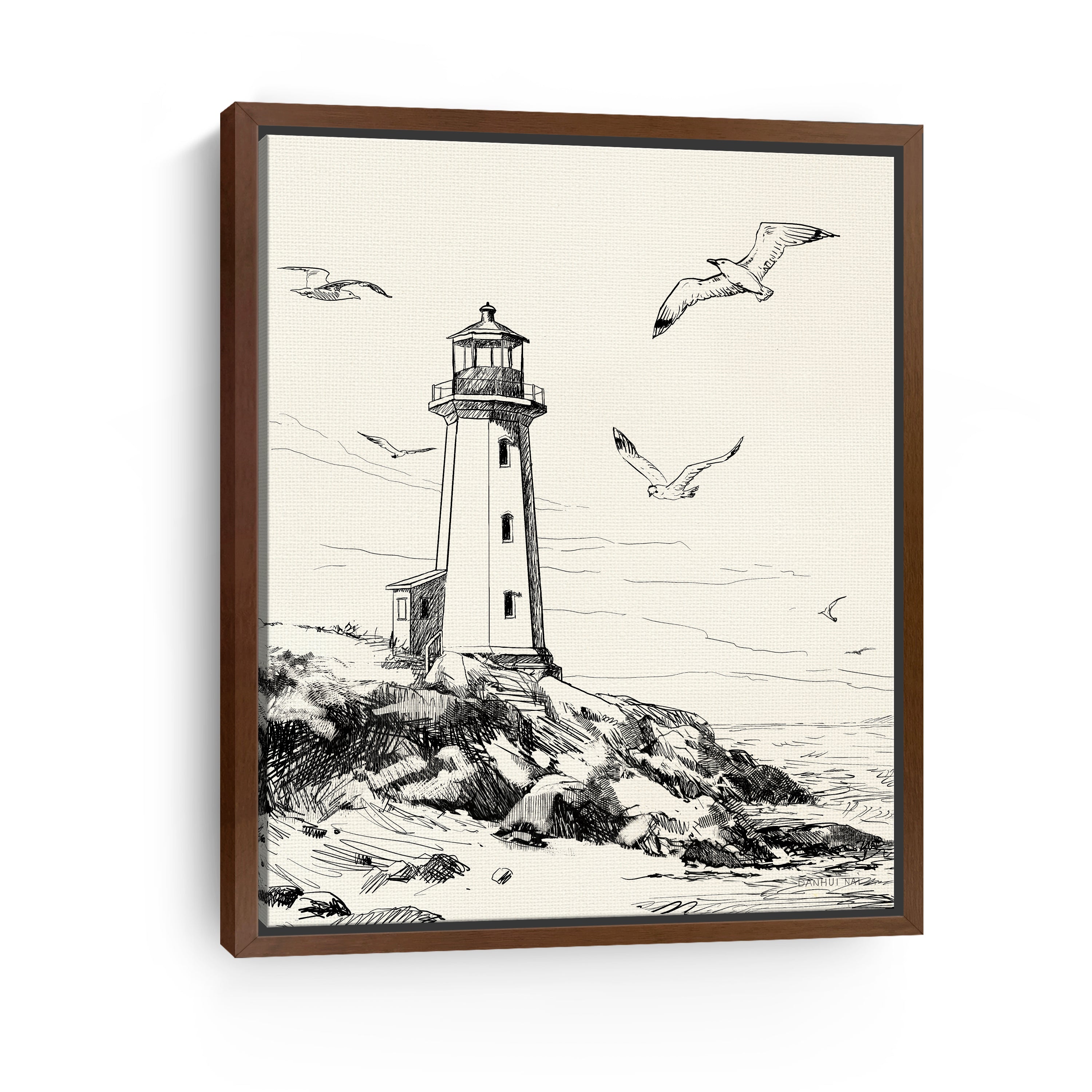 Coastal Sketch I Canvas Giclee