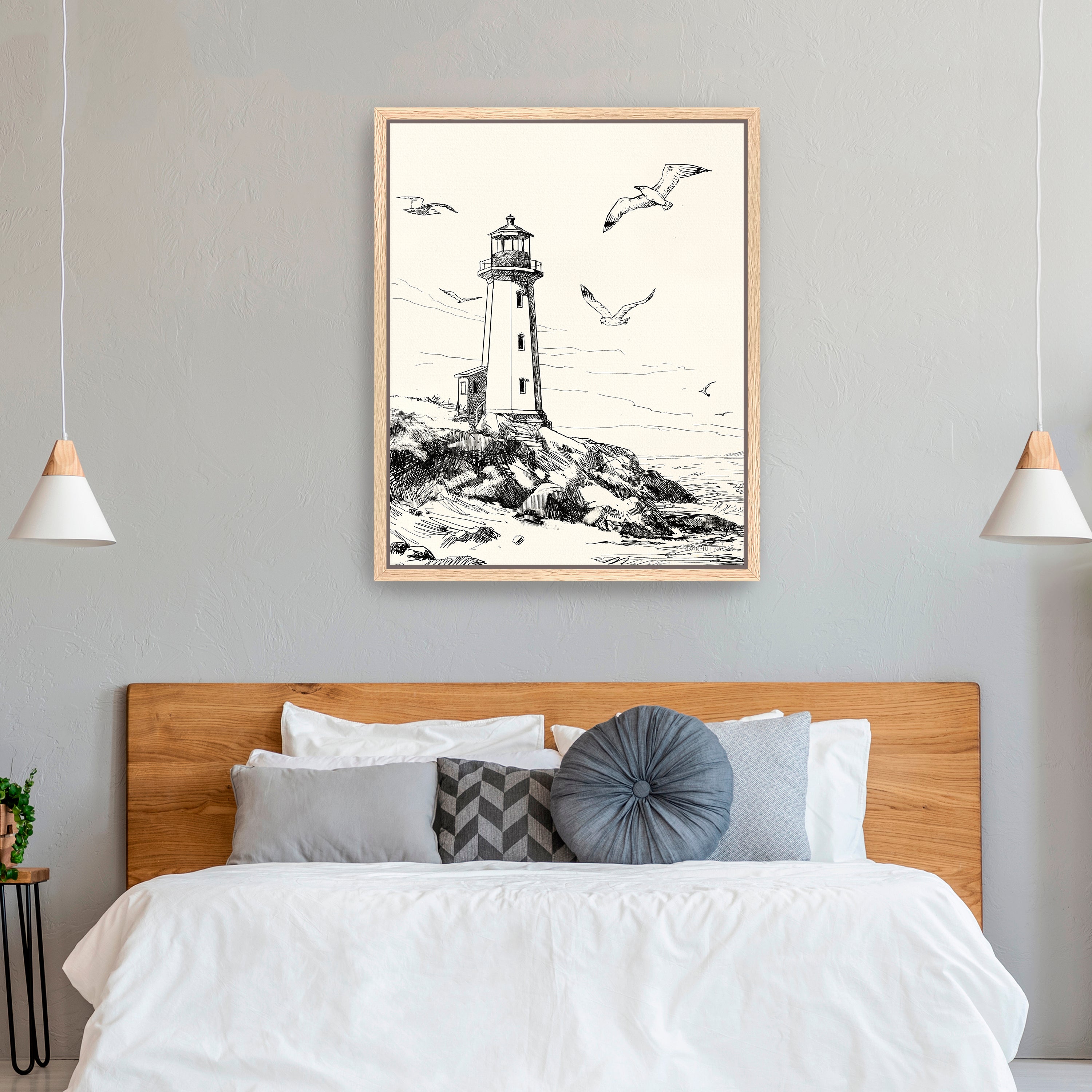 Coastal Sketch I Canvas Giclee