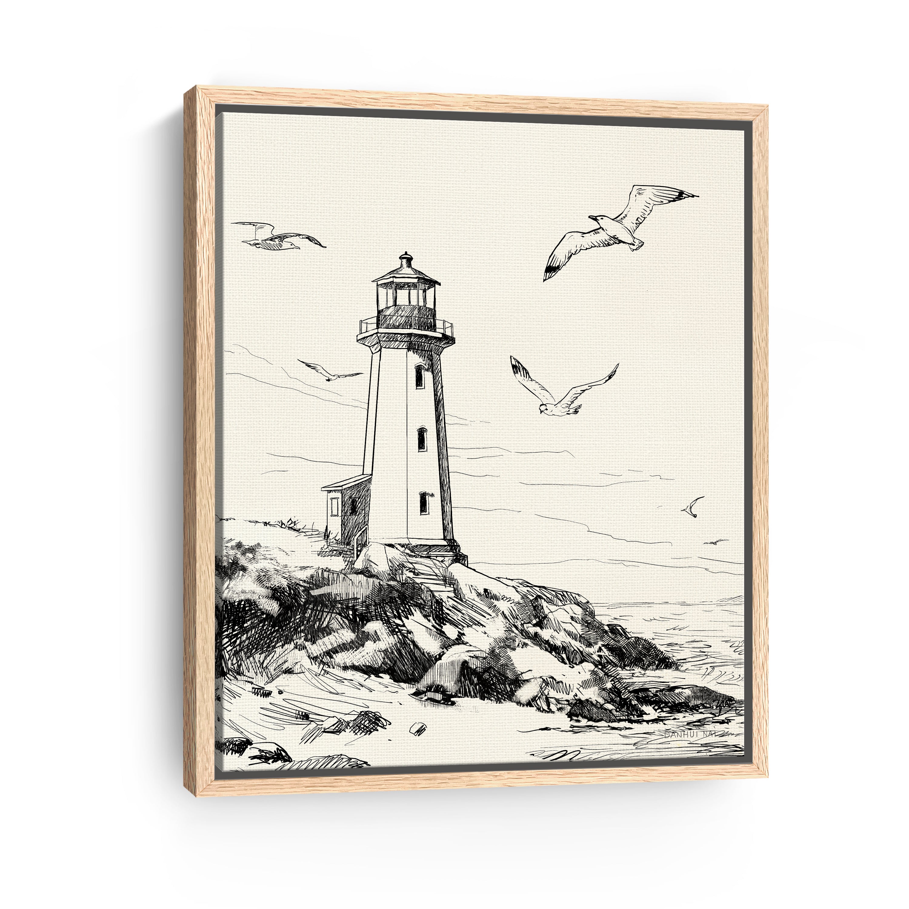 Coastal Sketch I Canvas Giclee