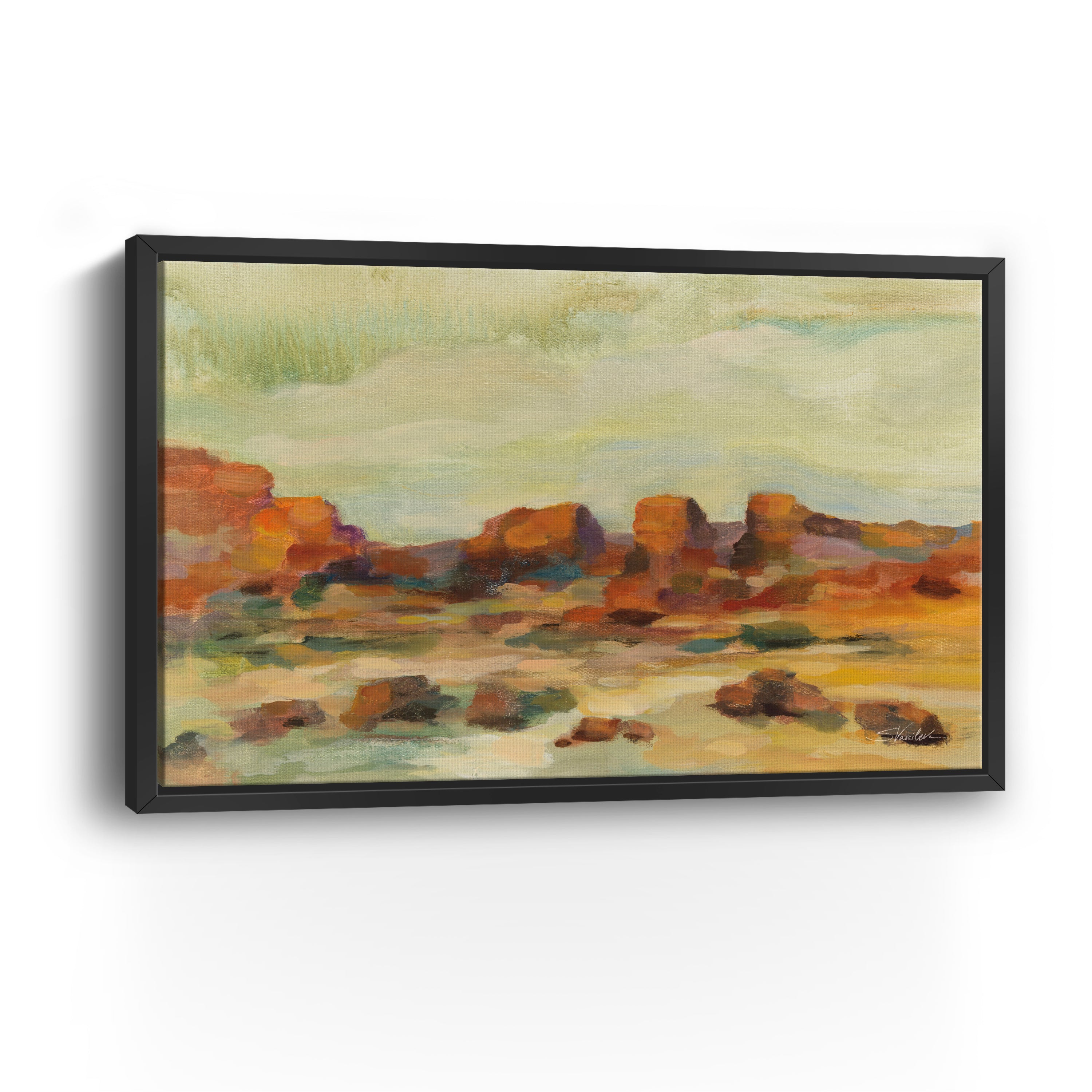 Red Rocks Canvas Giclee