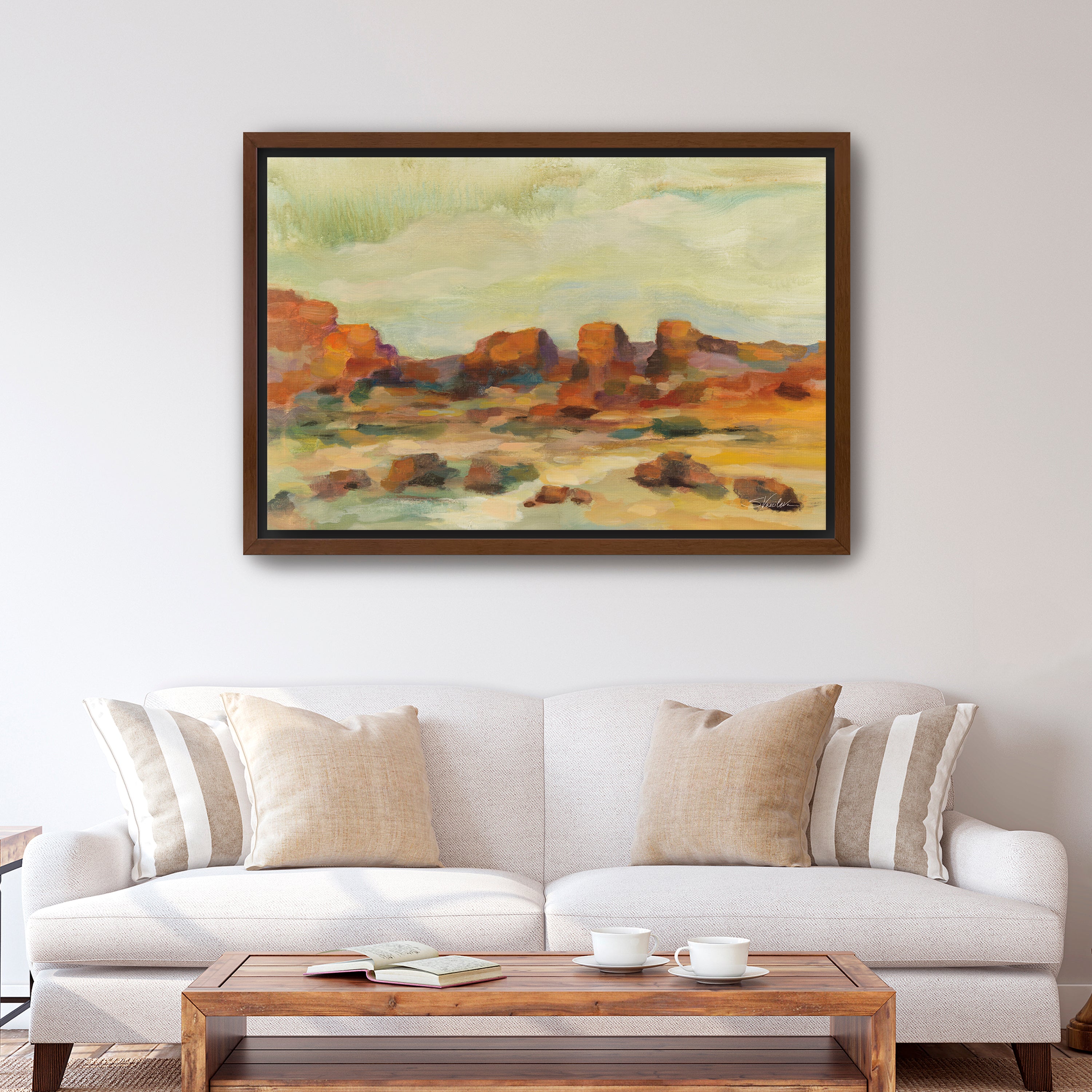 Red Rocks Canvas Giclee