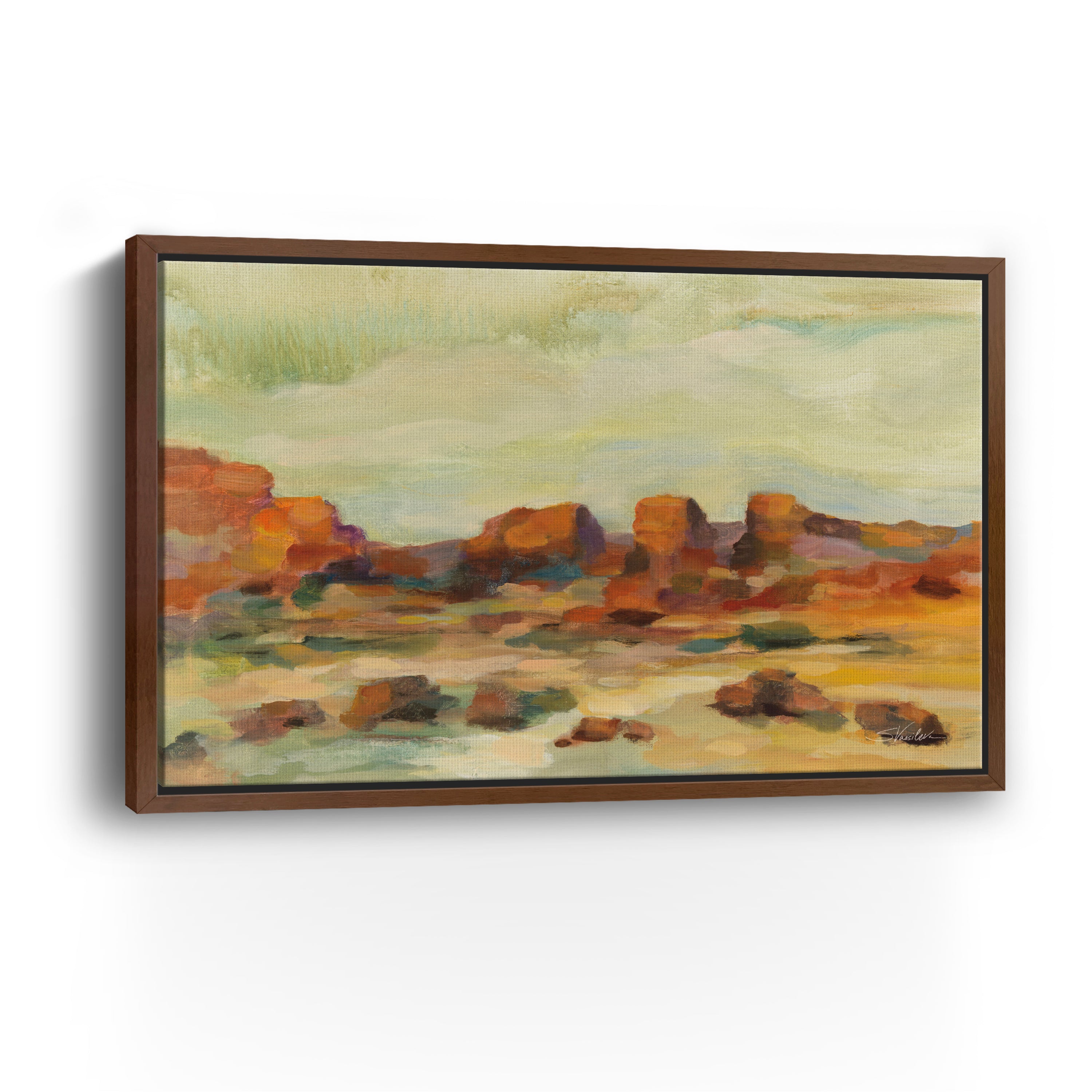 Red Rocks Canvas Giclee
