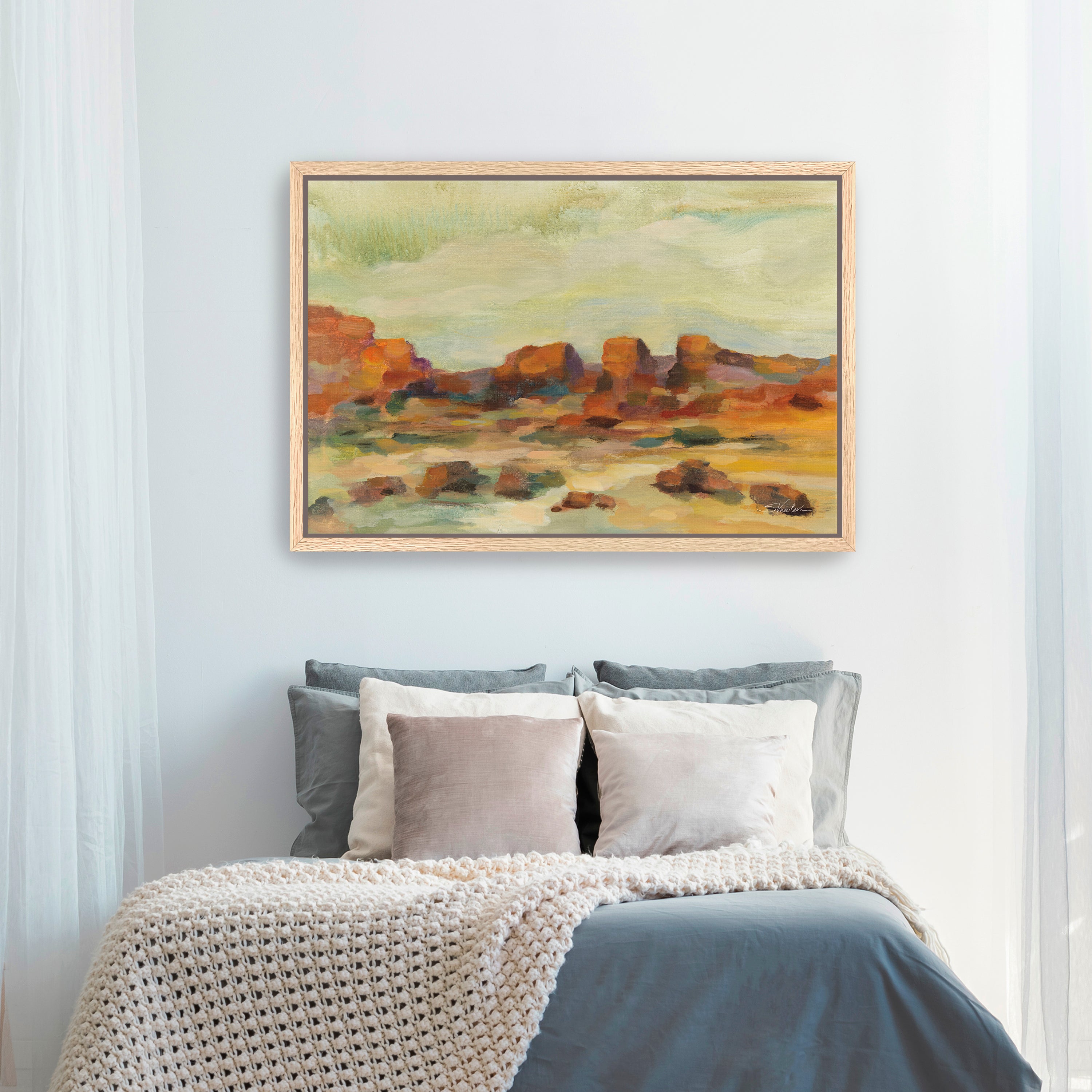 Red Rocks Canvas Giclee