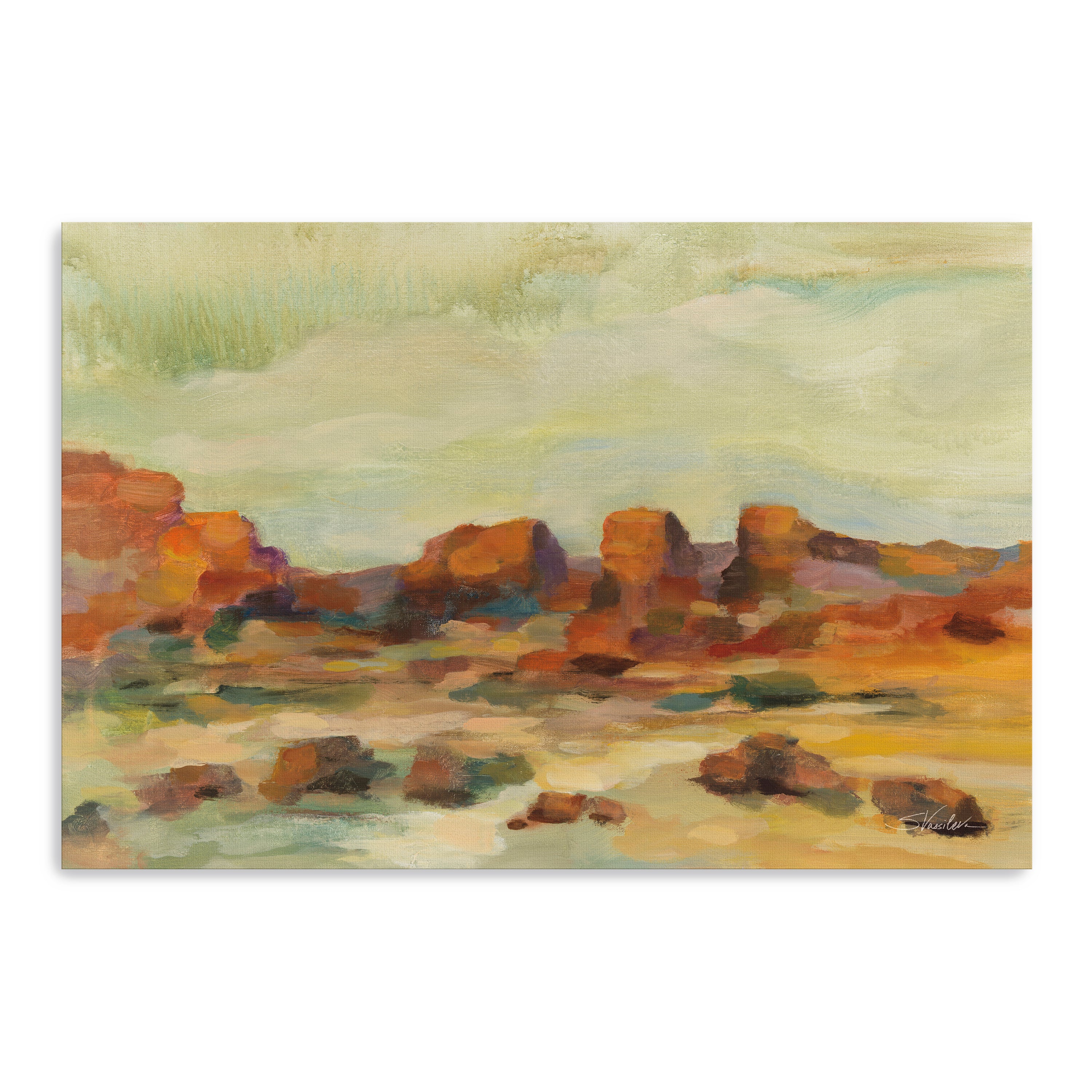Red Rocks Canvas Giclee