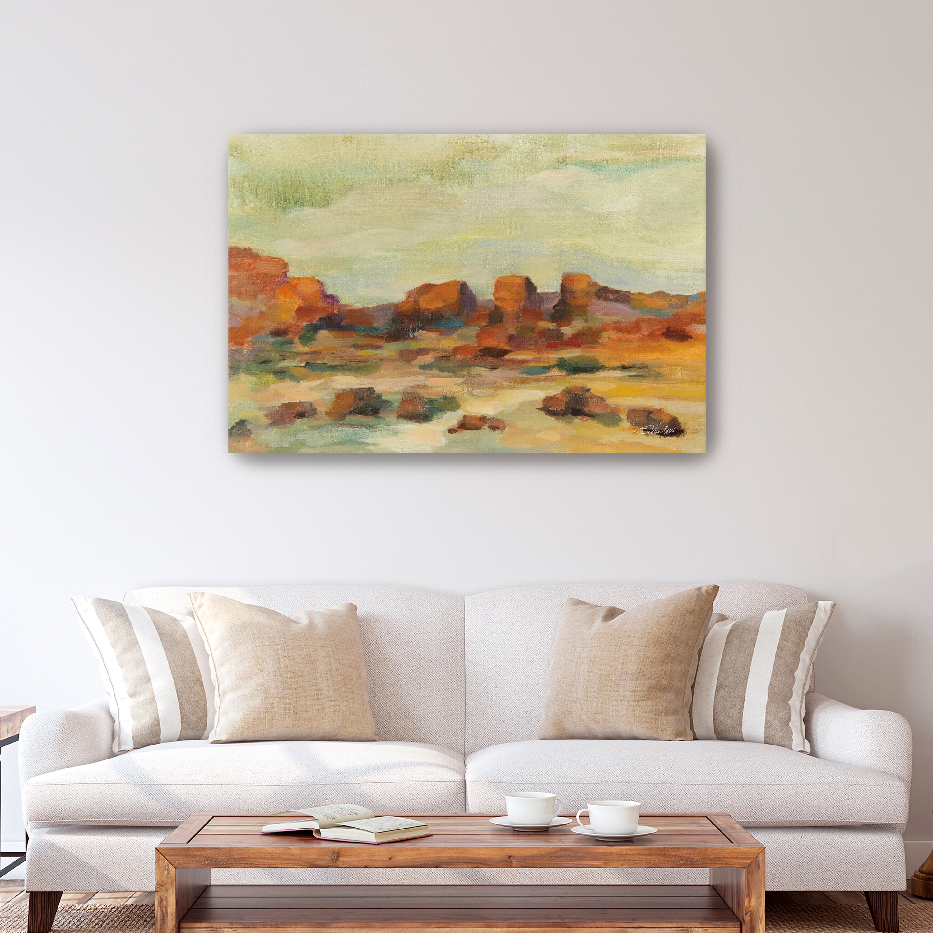Red Rocks Canvas Giclee