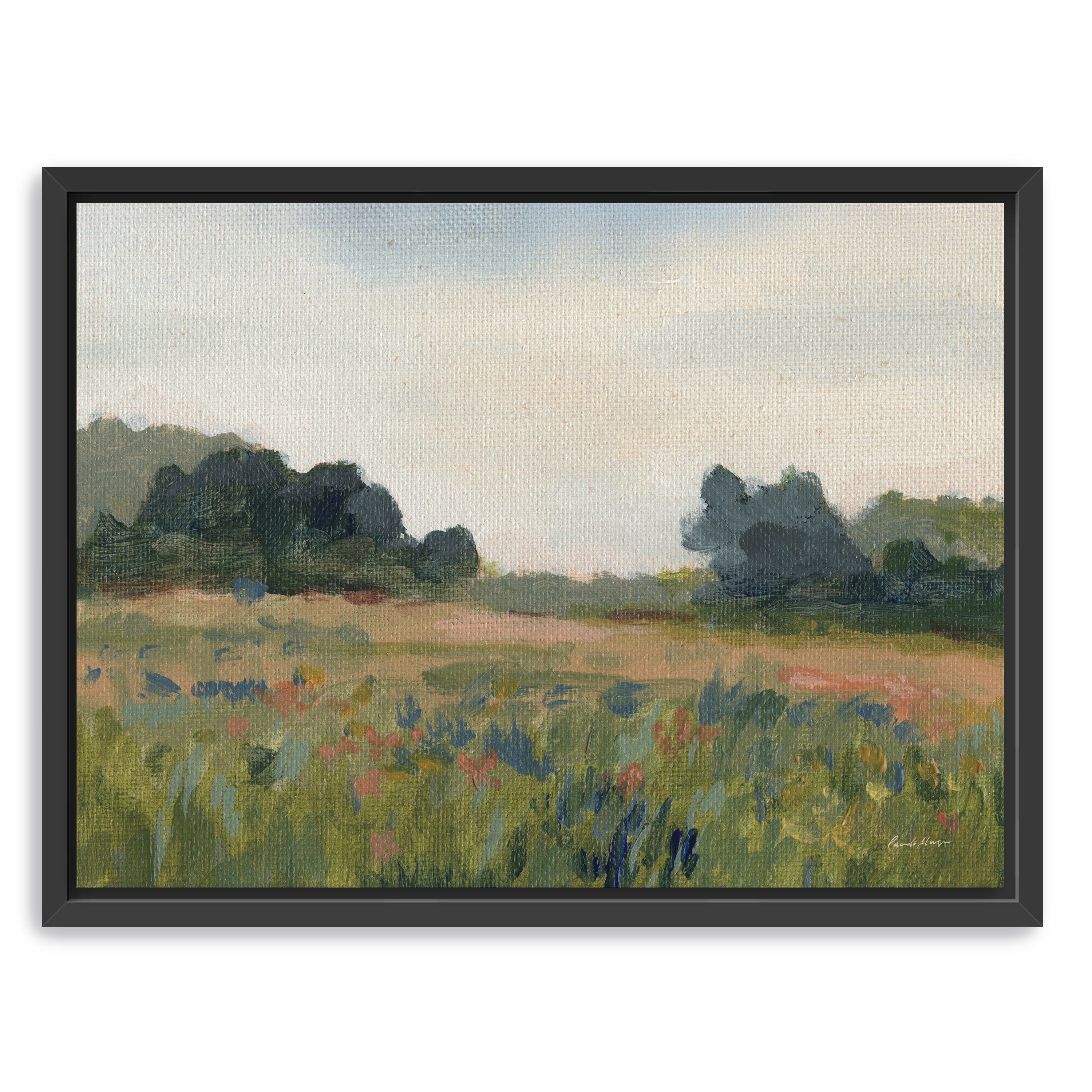 Blue Meadow Canvas Giclee