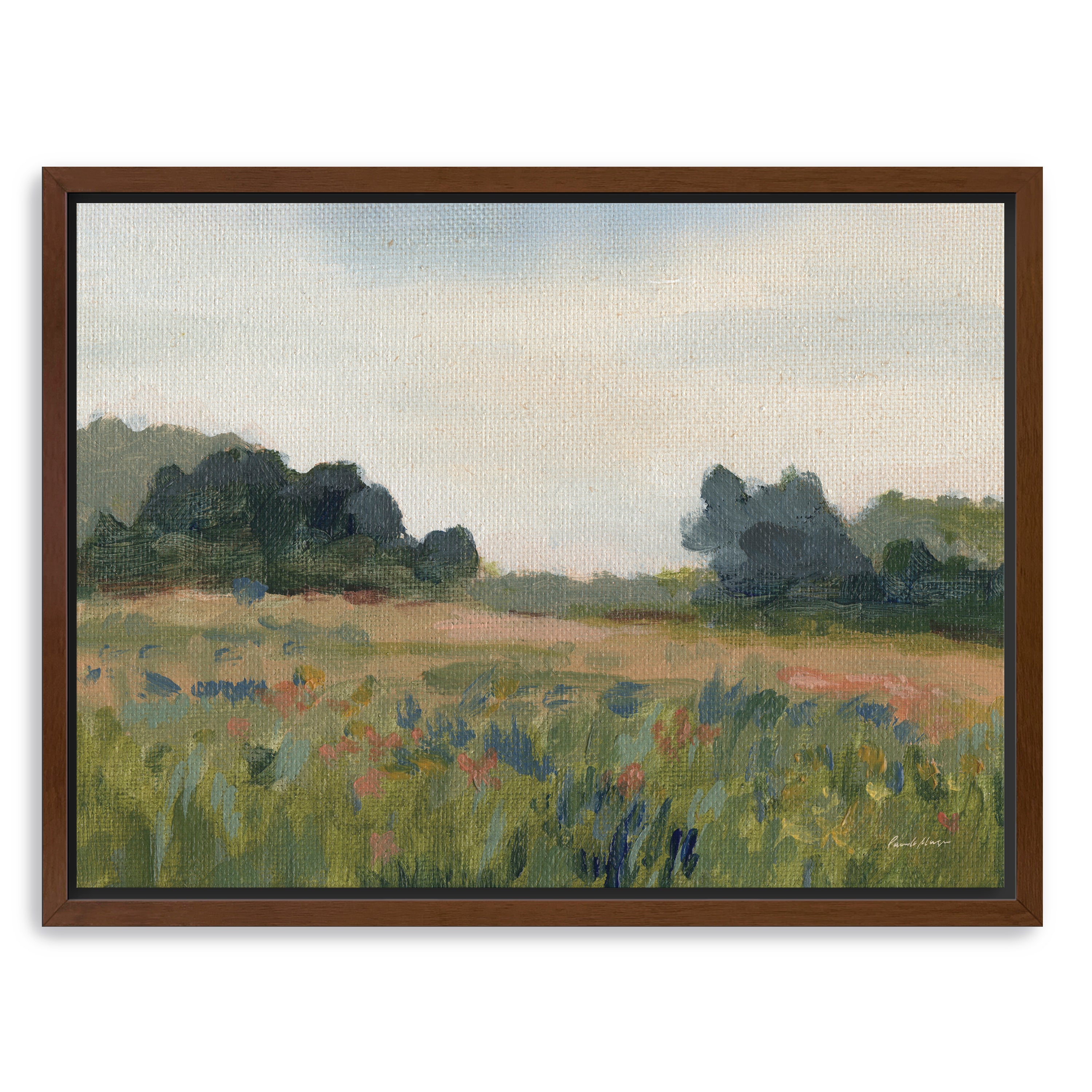 Blue Meadow Canvas Giclee
