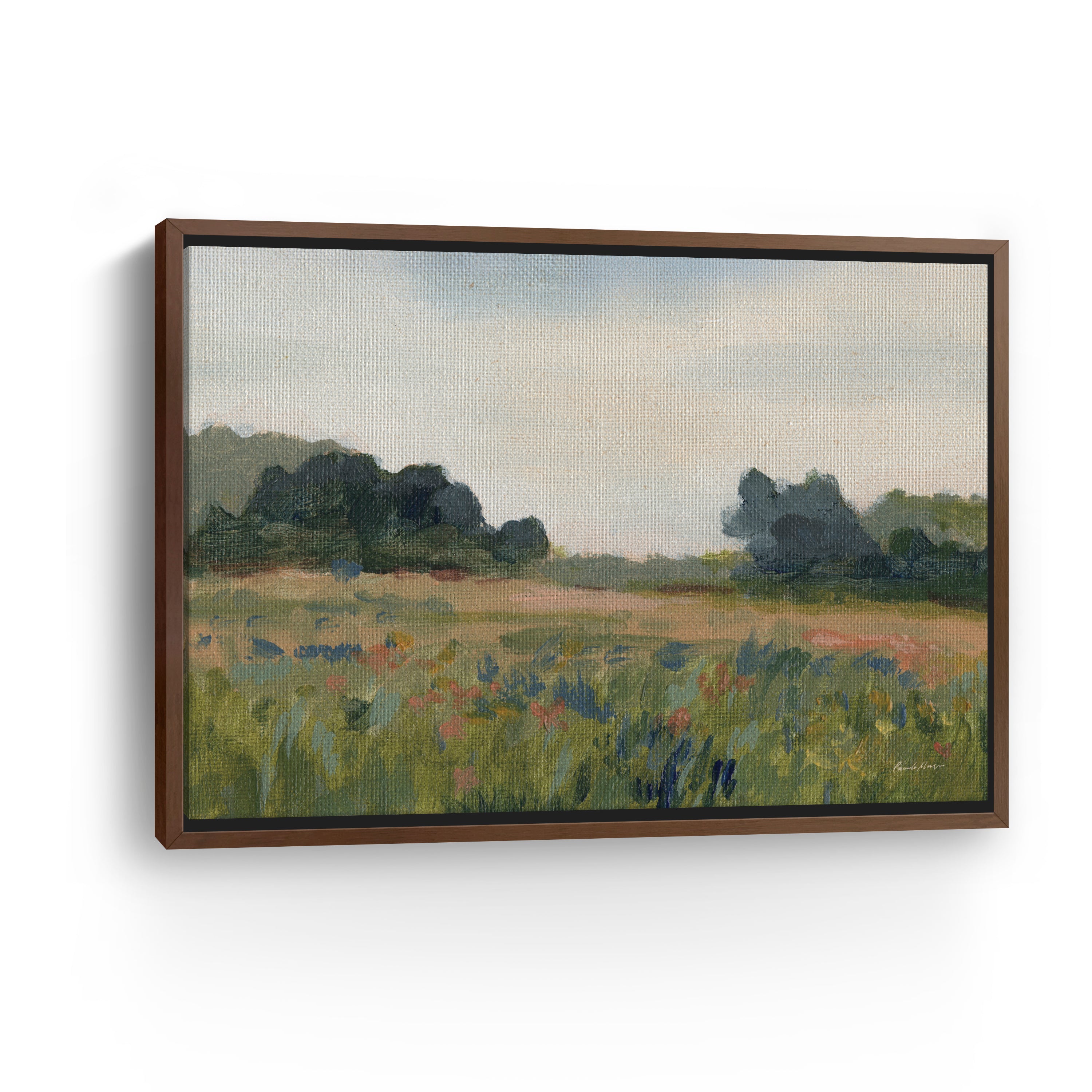 Blue Meadow Canvas Giclee