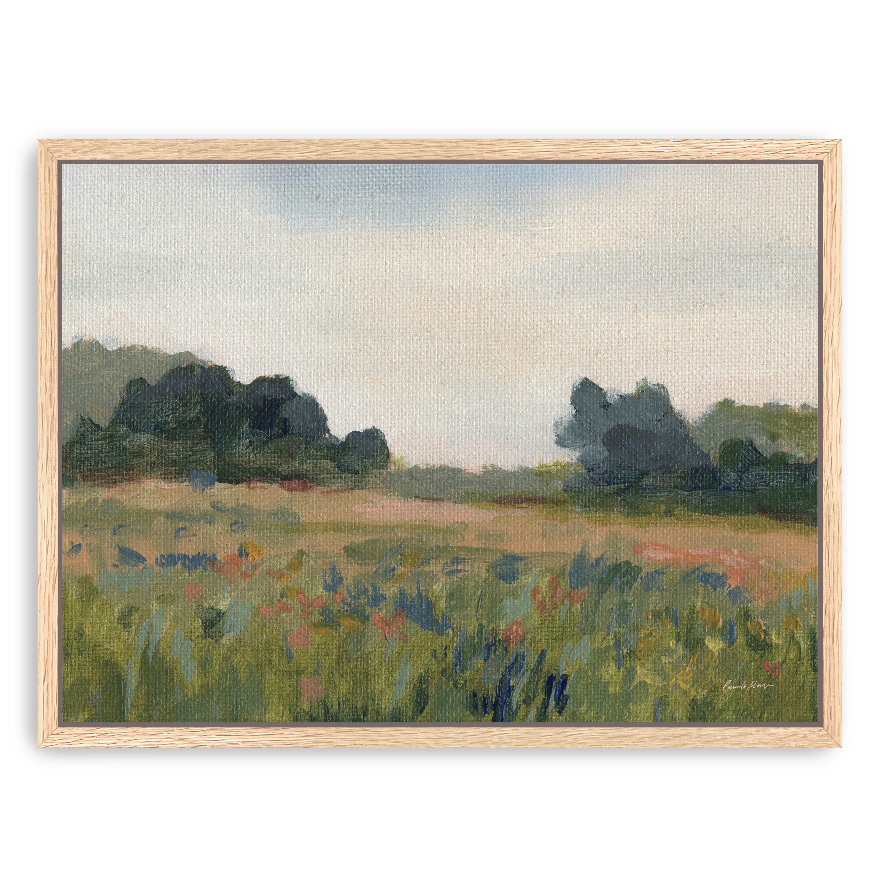 Blue Meadow Canvas Giclee