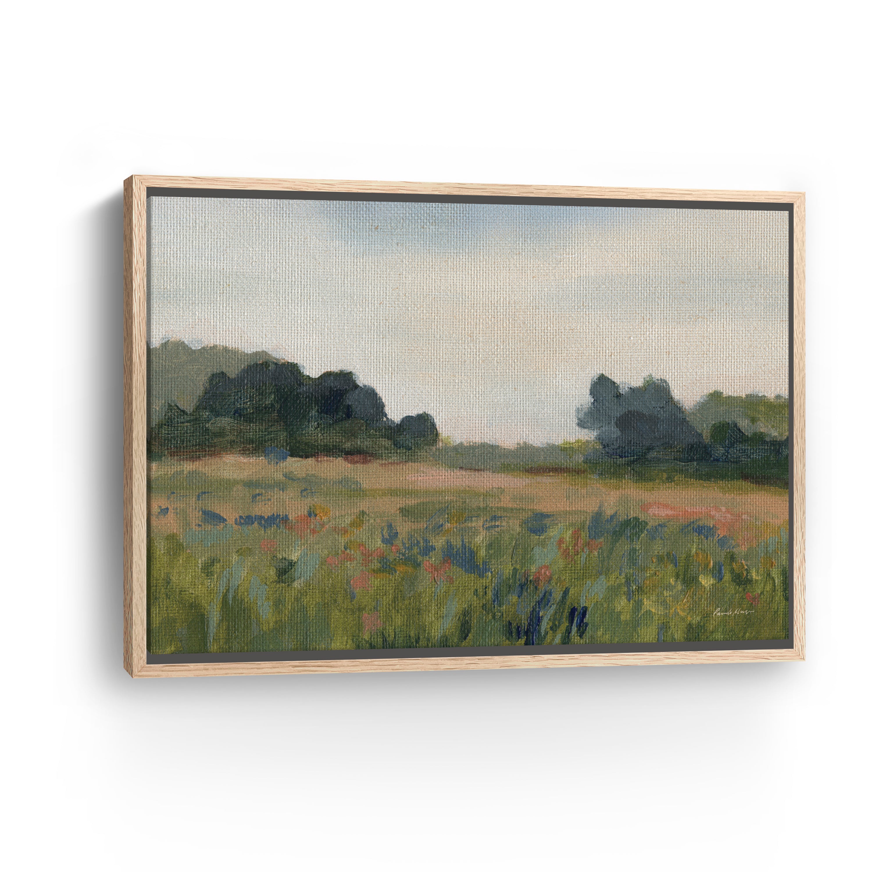 Blue Meadow Canvas Giclee