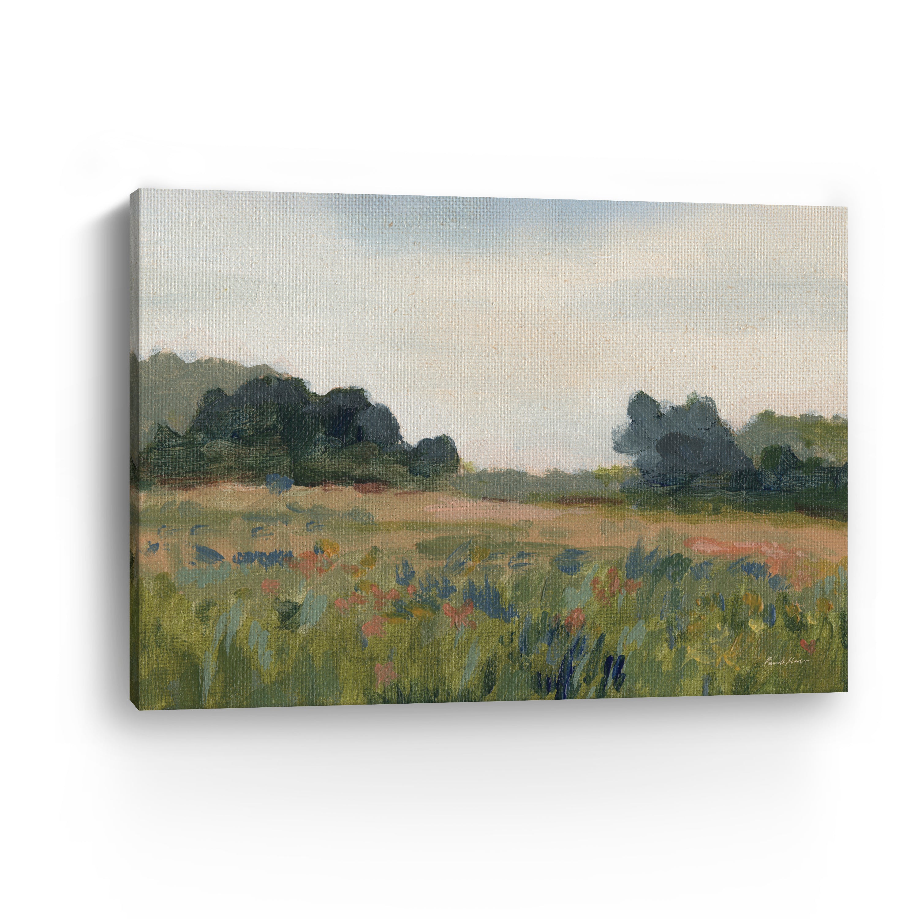 Blue Meadow Canvas Giclee
