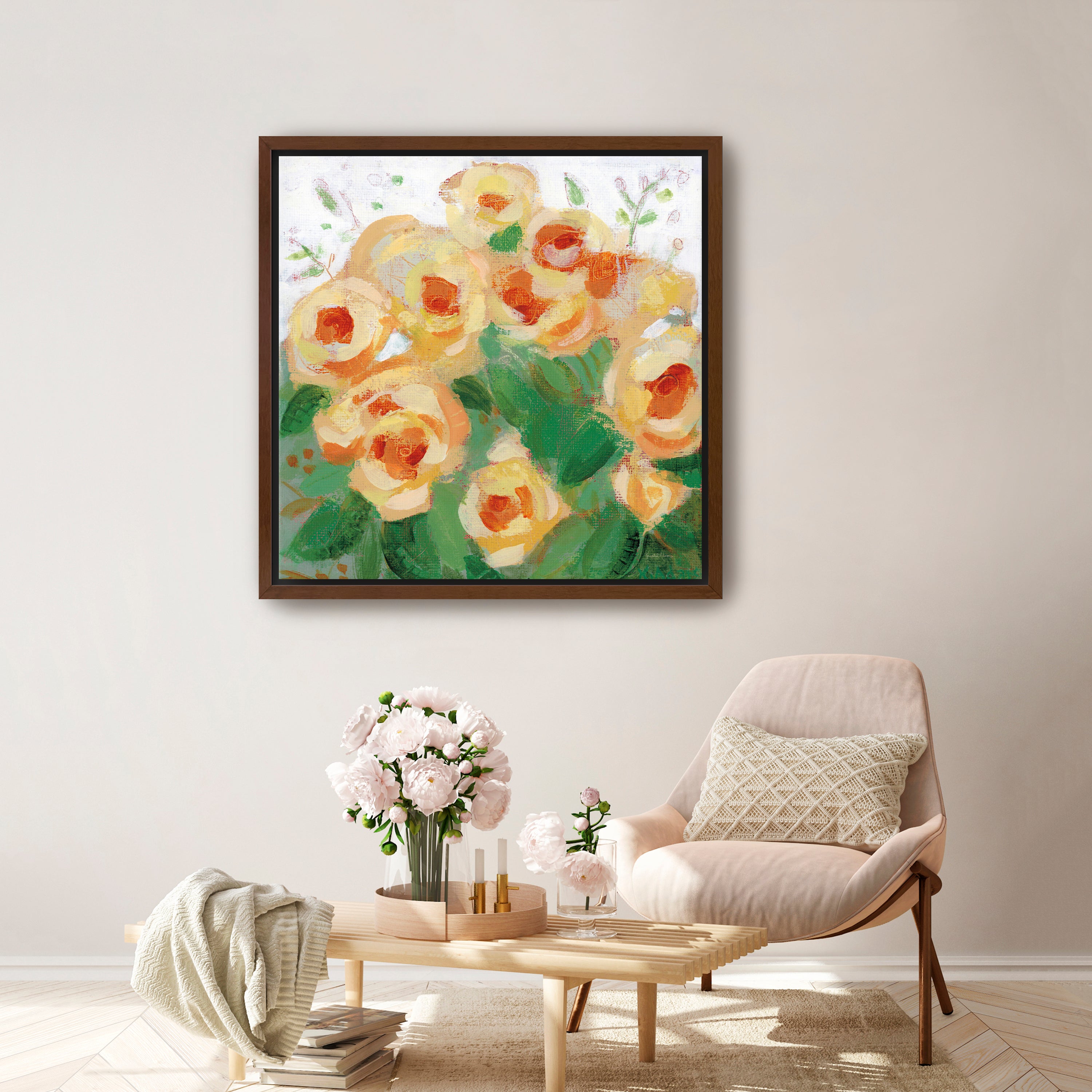 Yellow Roses II Canvas Giclee