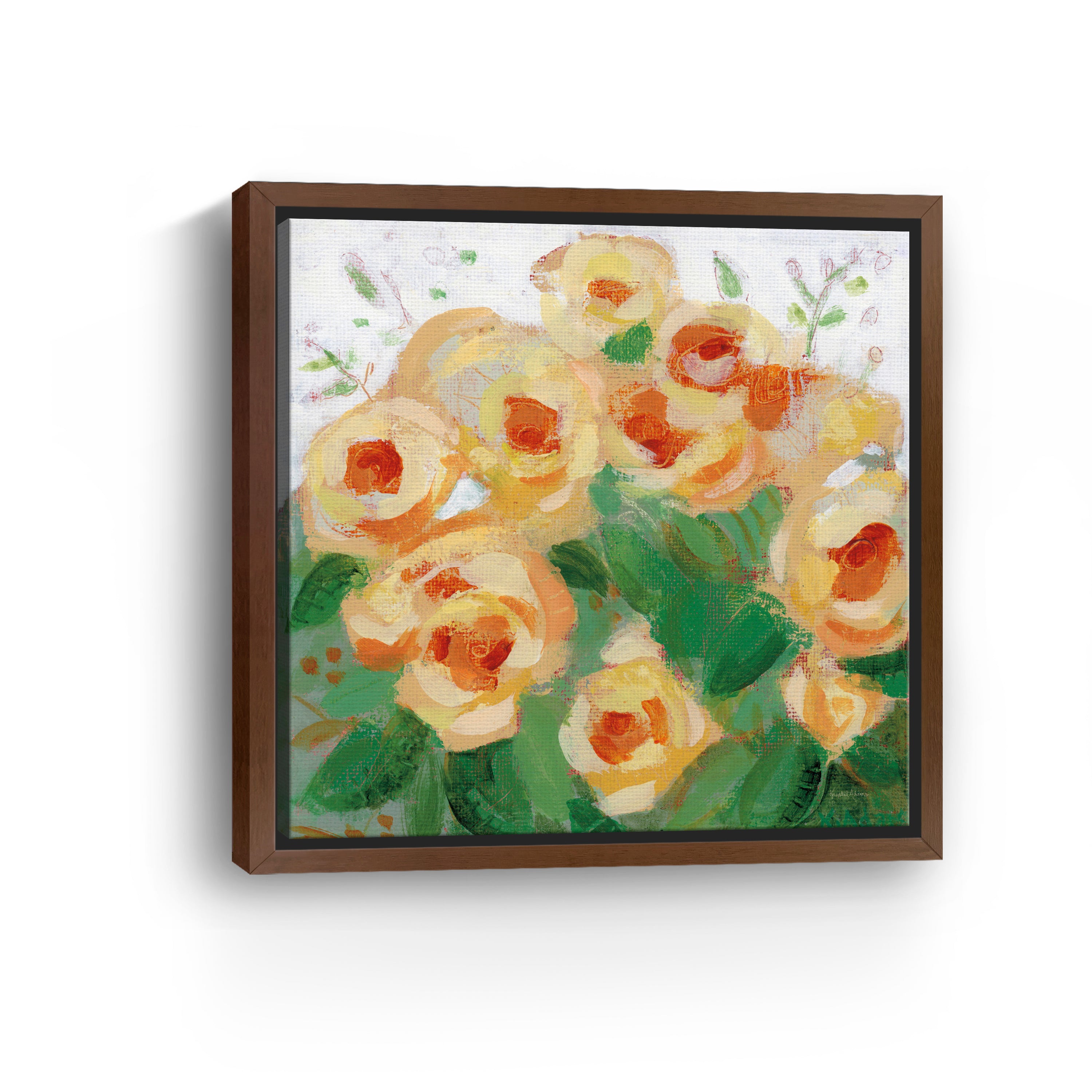 Yellow Roses II Canvas Giclee