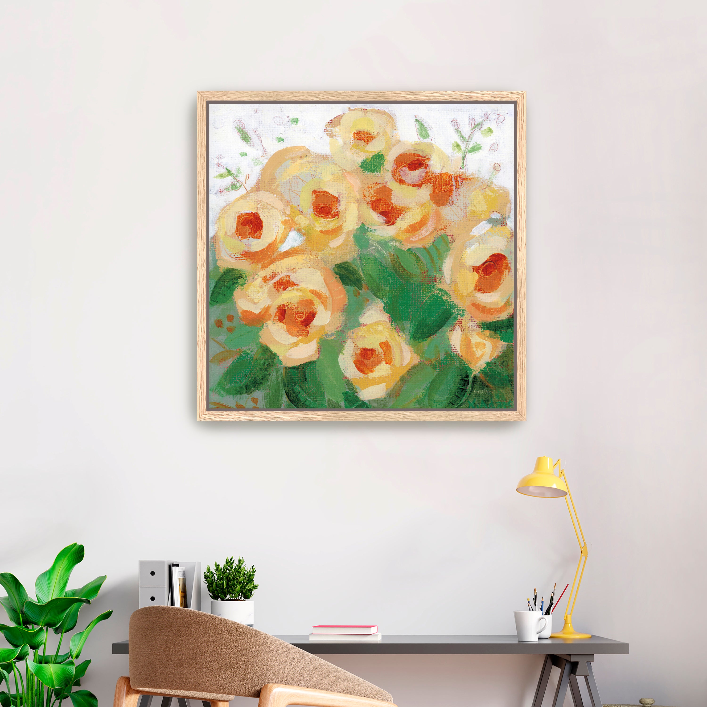 Yellow Roses II Canvas Giclee