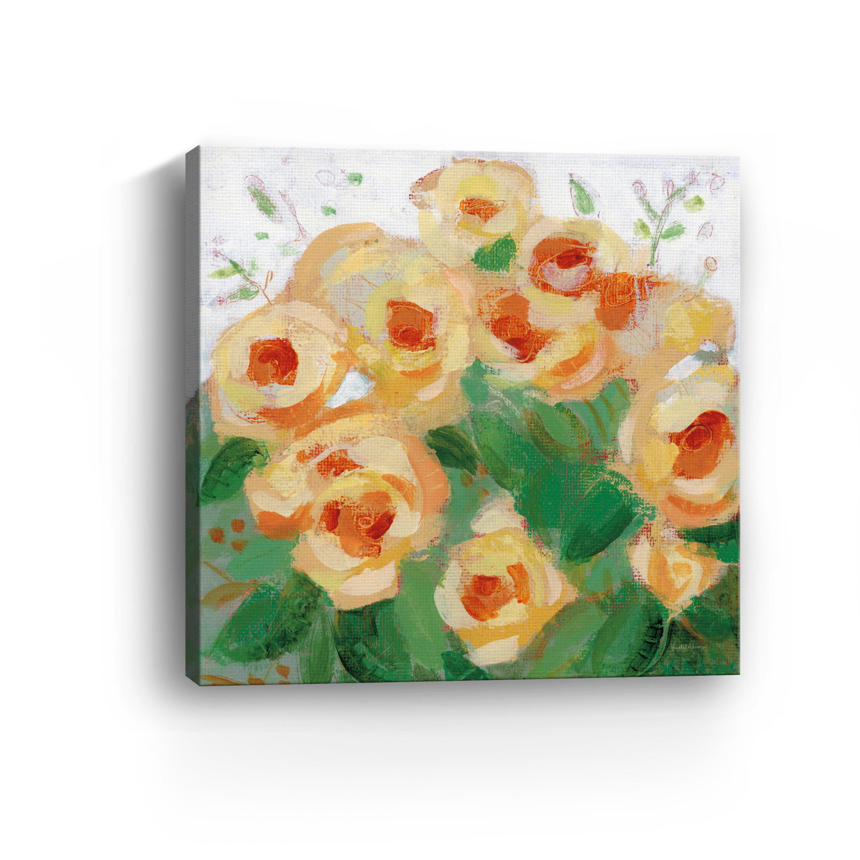 Yellow Roses II Canvas Giclee