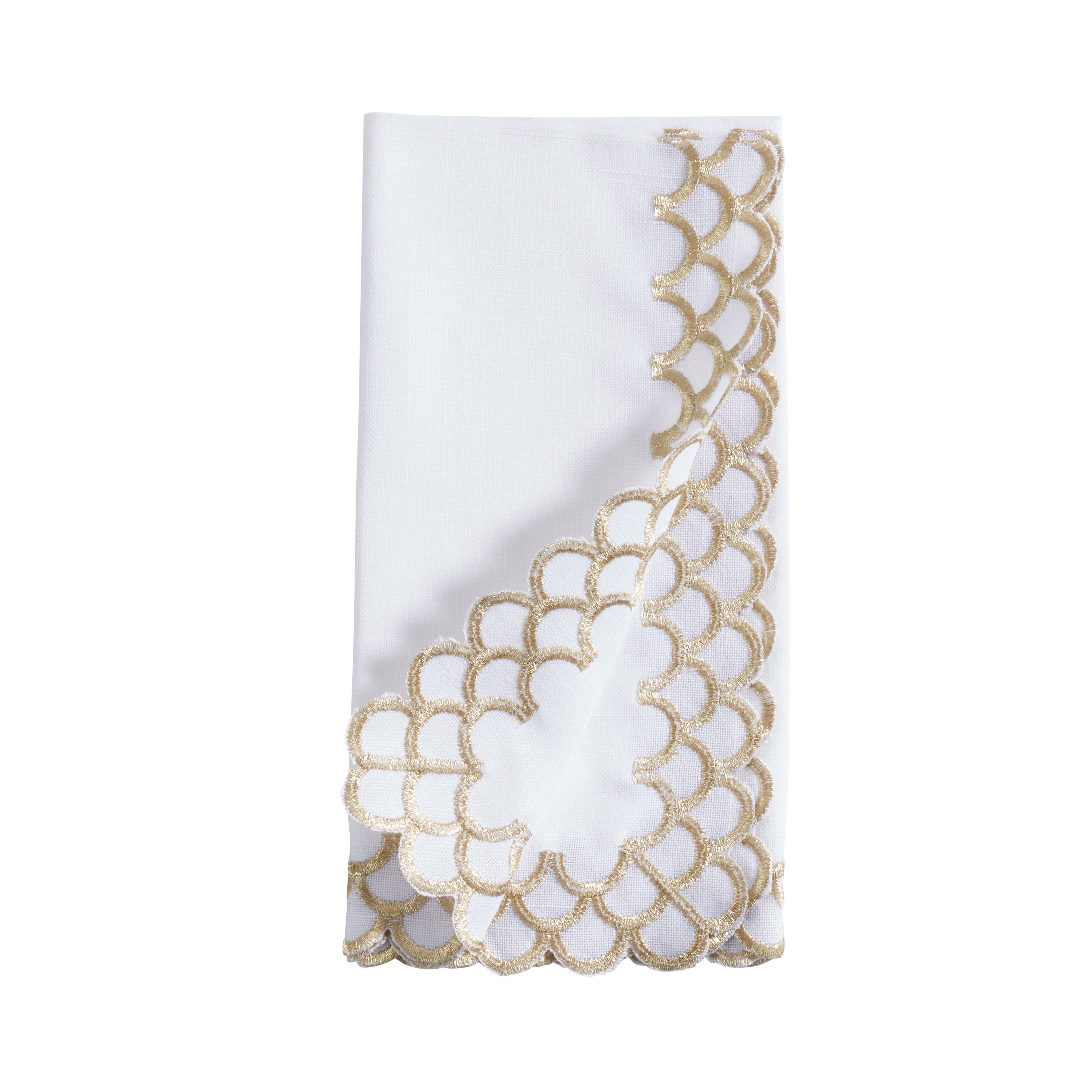 Scalloped Edge Napkin, Set of 4