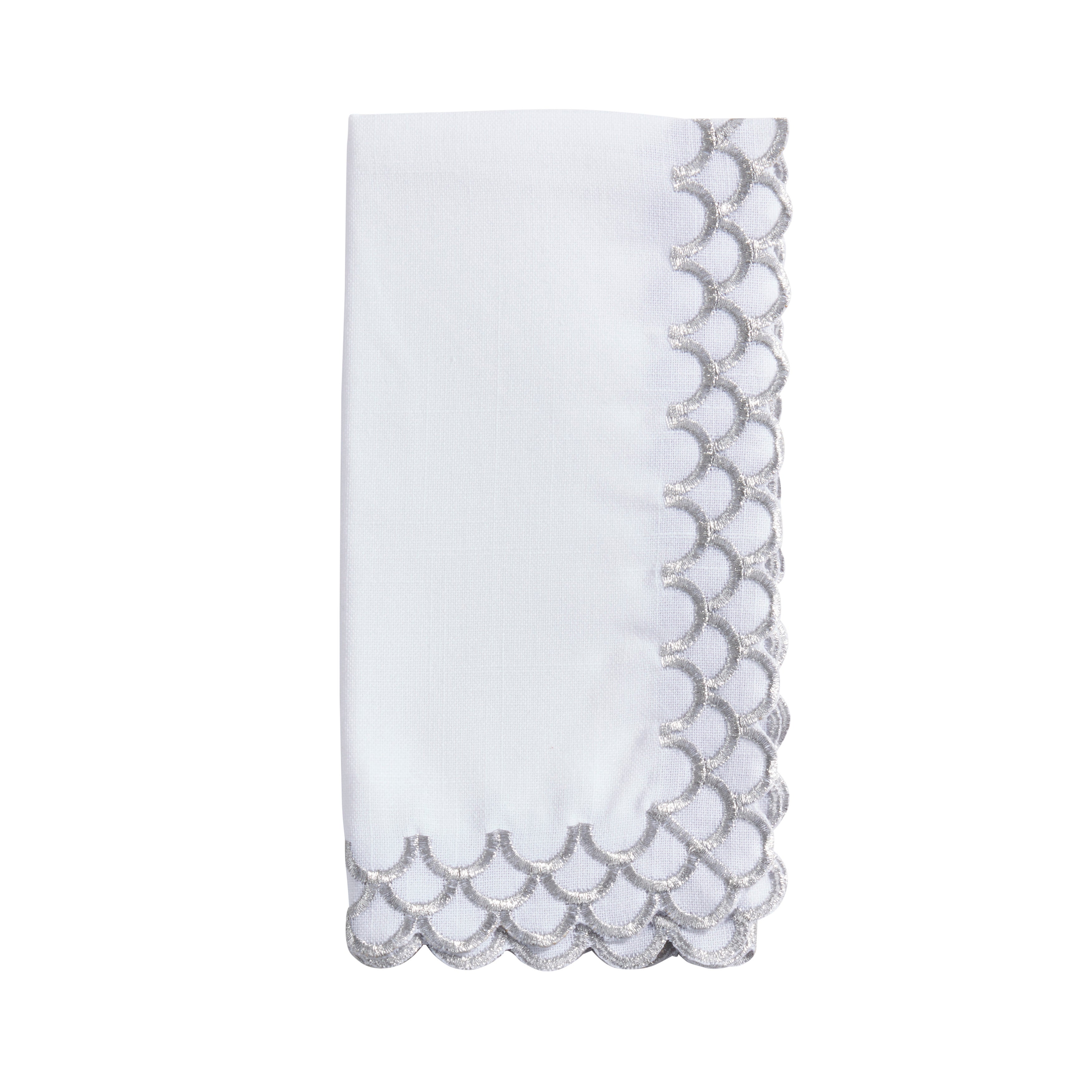 Scalloped Edge Napkin, Set of 4