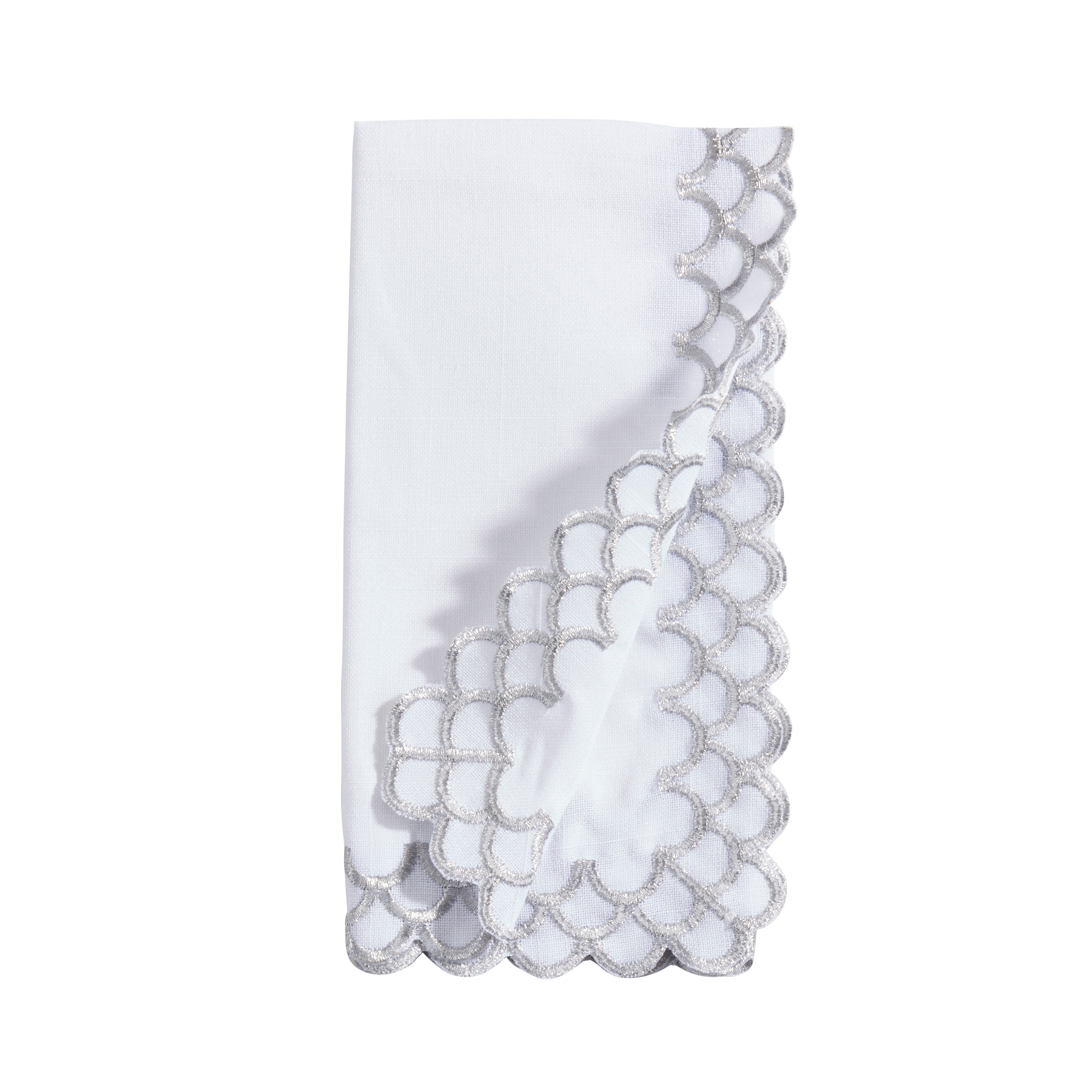 Scalloped Edge Napkin, Set of 4