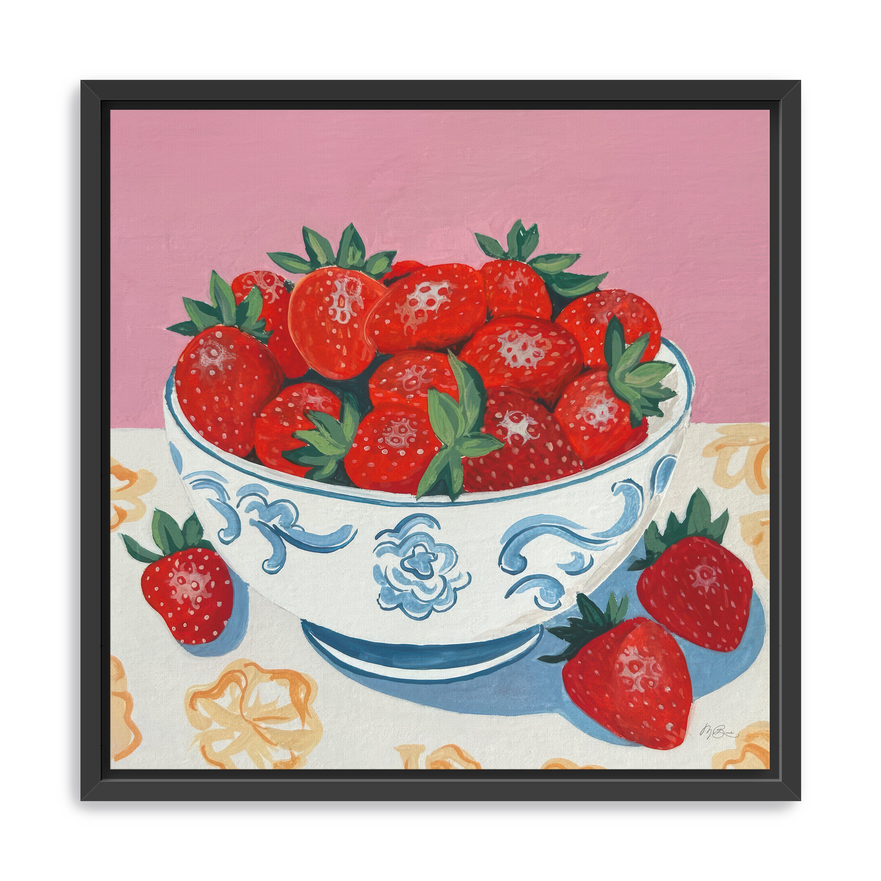 Bowl of Summer Fruit I Canvas Giclee