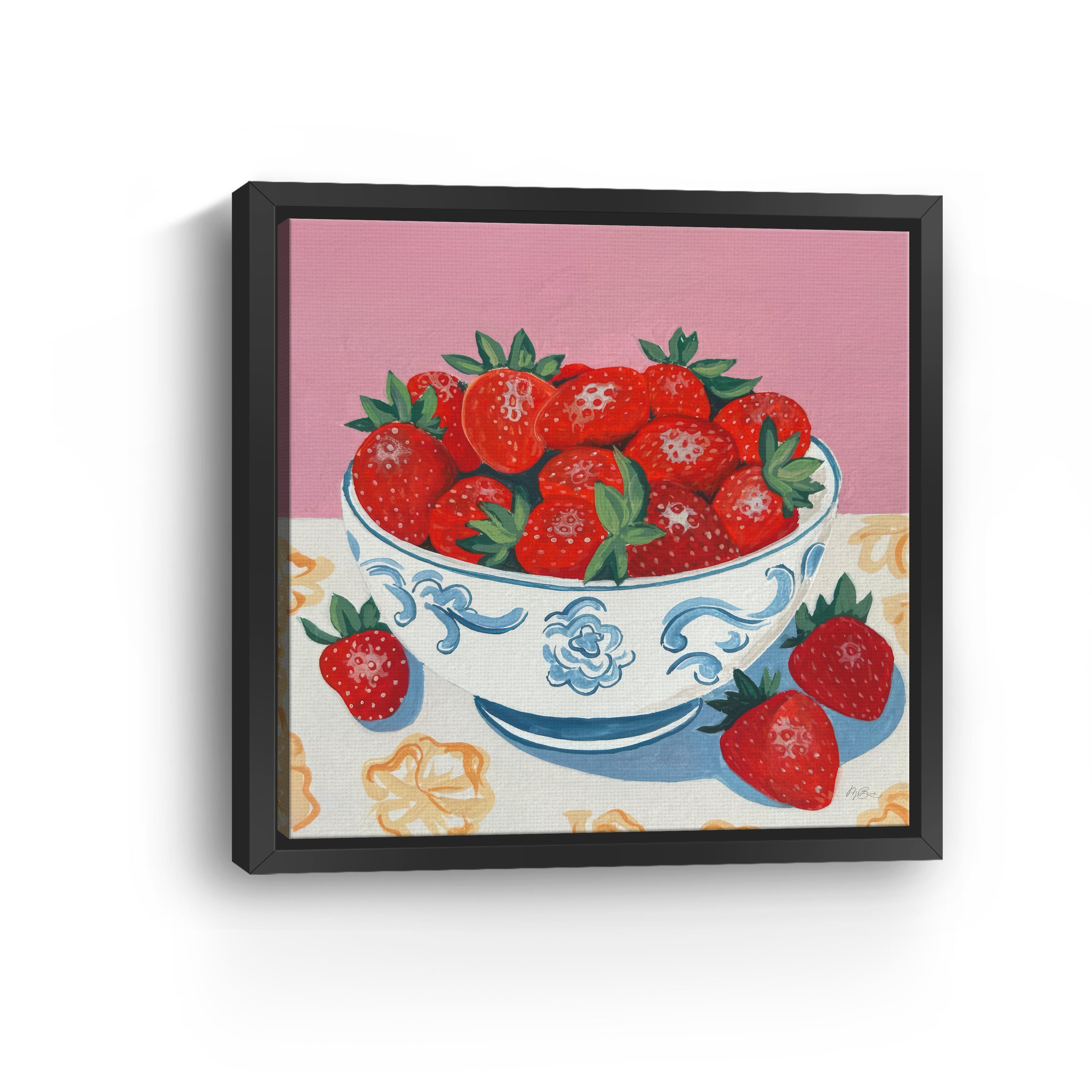 Bowl of Summer Fruit I Canvas Giclee