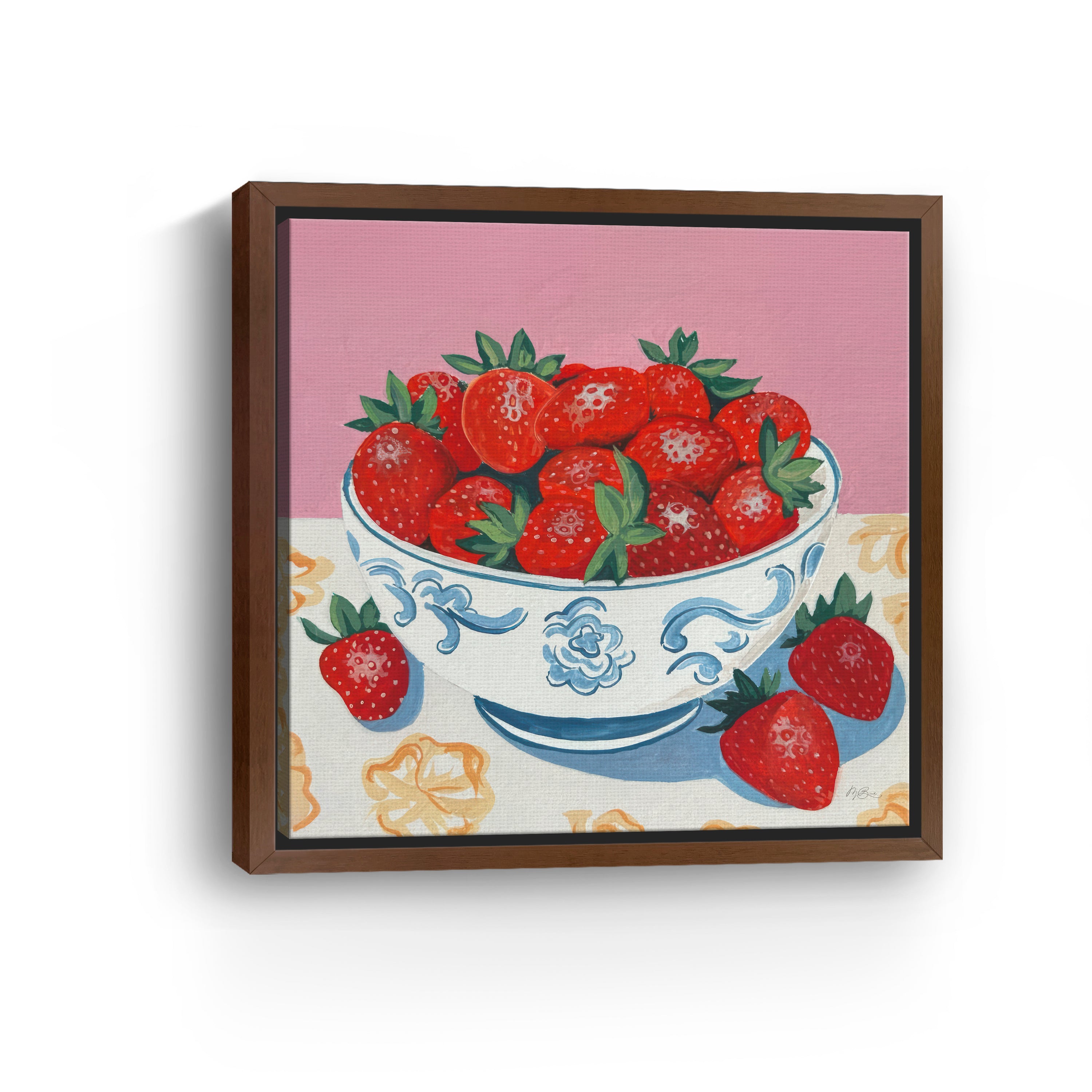 Bowl of Summer Fruit I Canvas Giclee