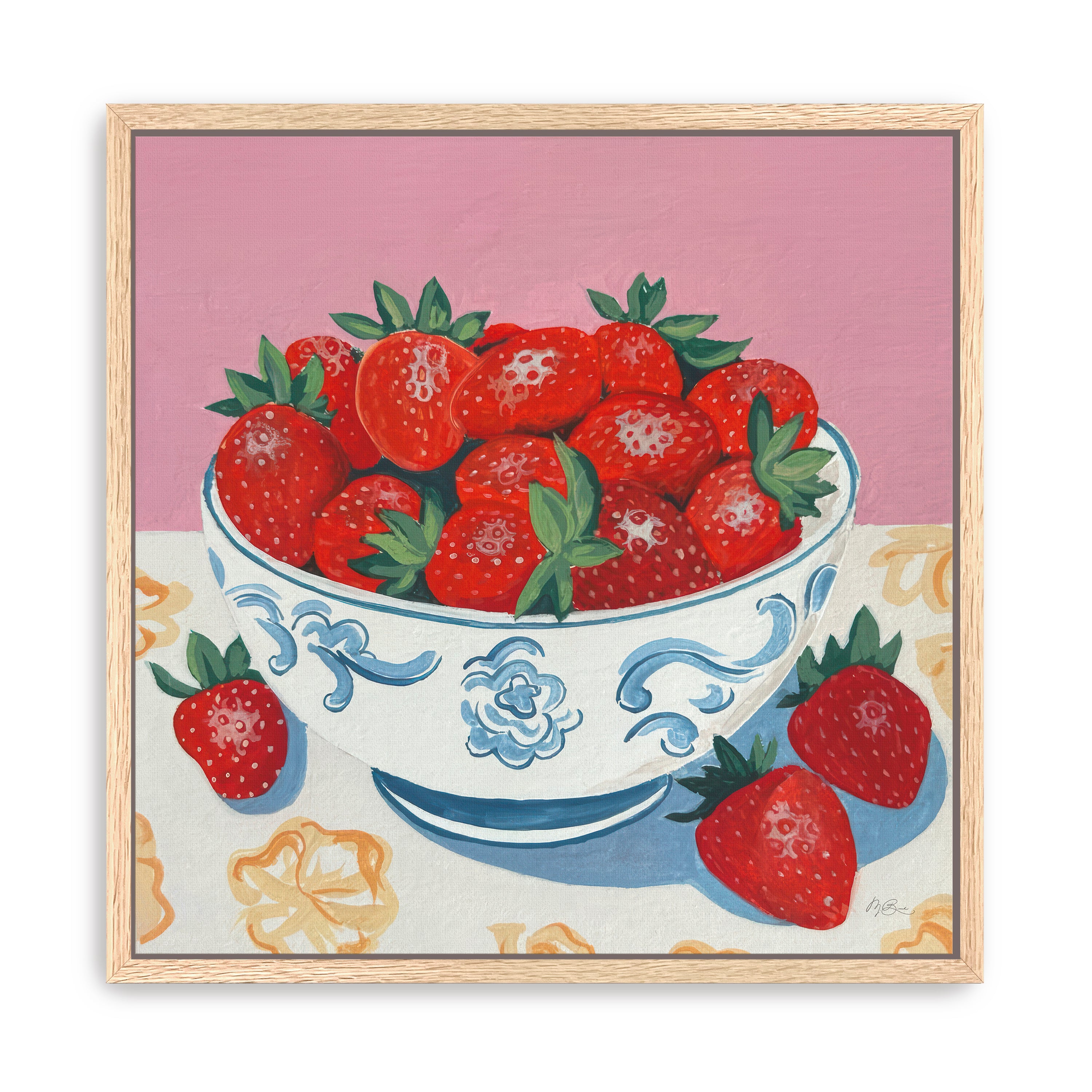Bowl of Summer Fruit I Canvas Giclee
