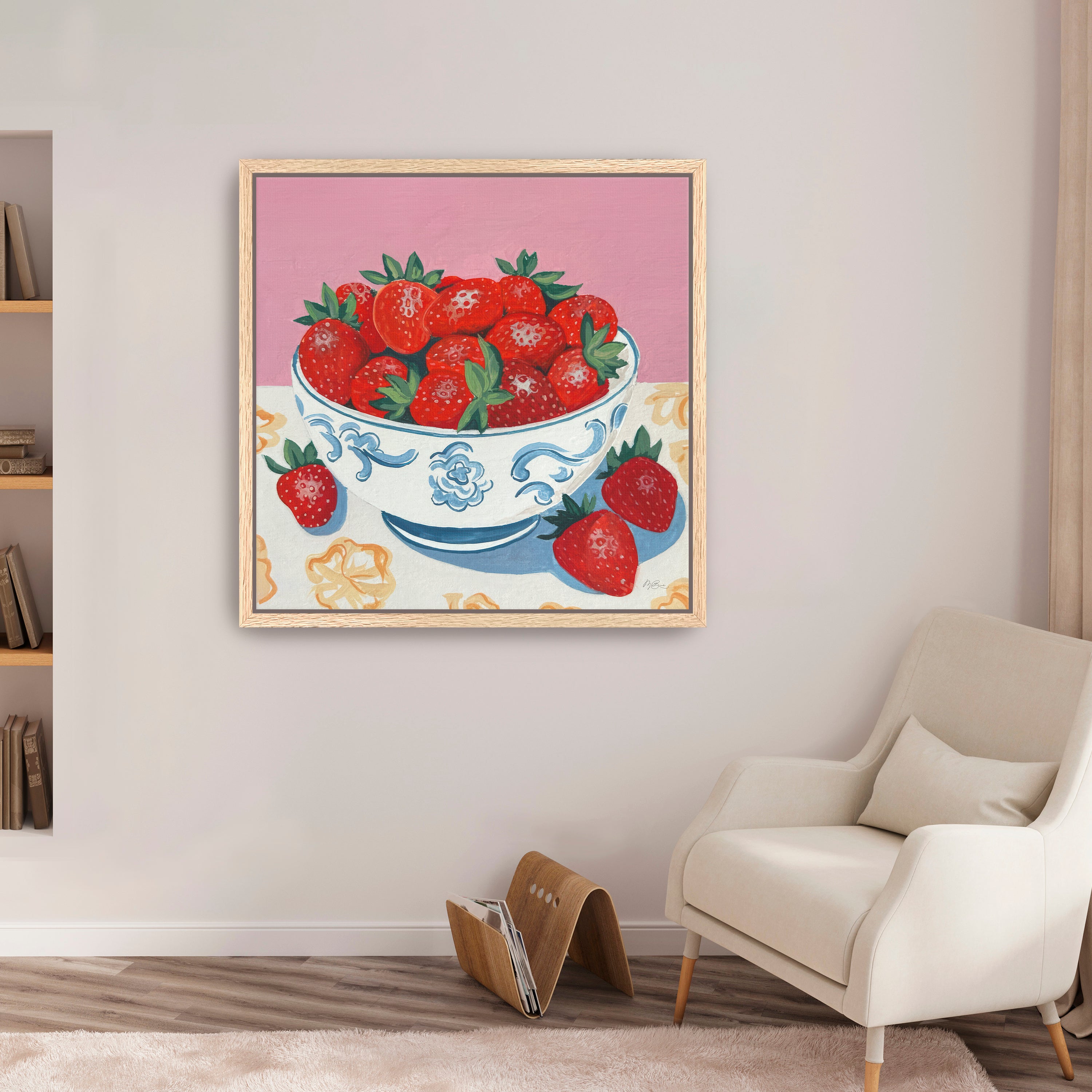 Bowl of Summer Fruit I Canvas Giclee