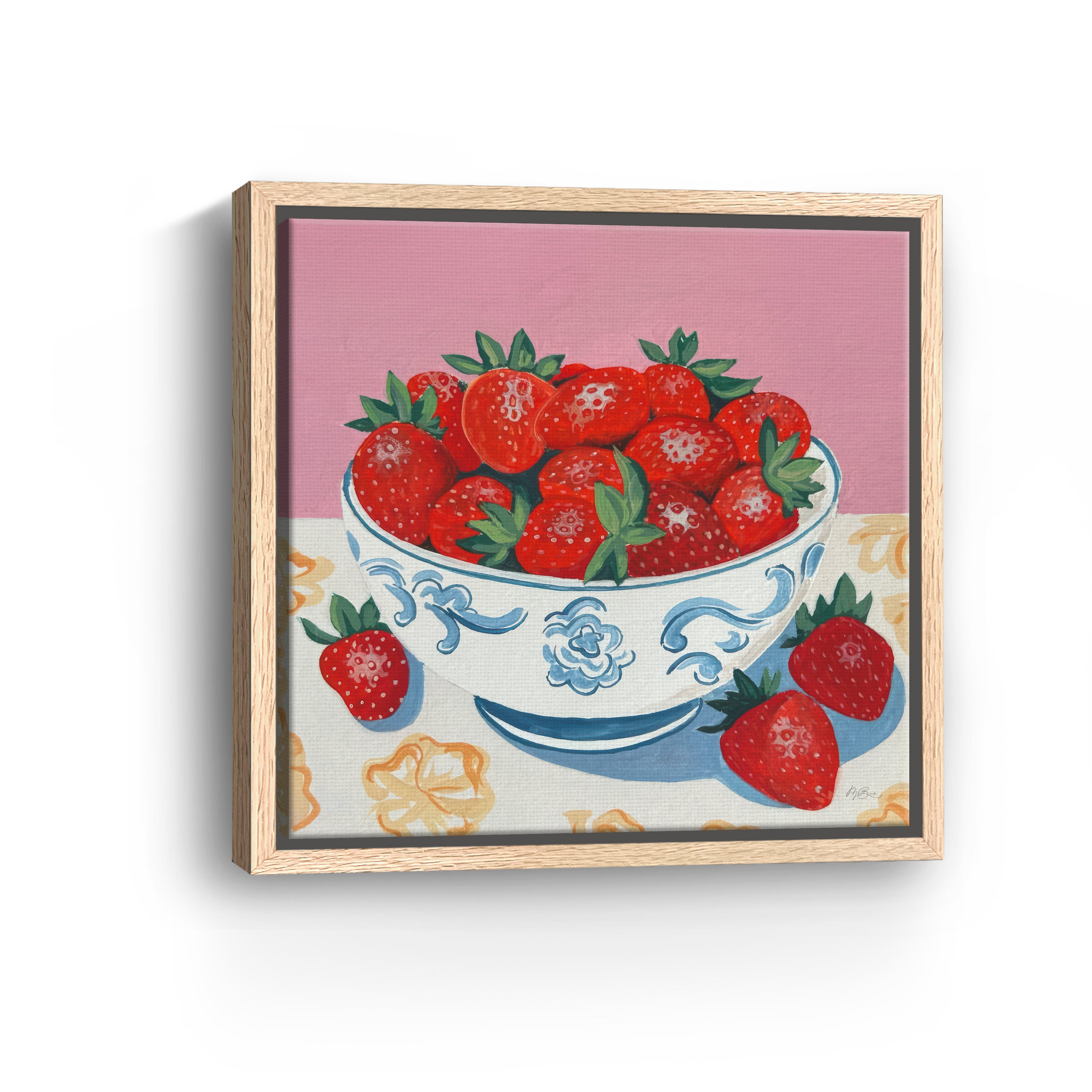 Bowl of Summer Fruit I Canvas Giclee