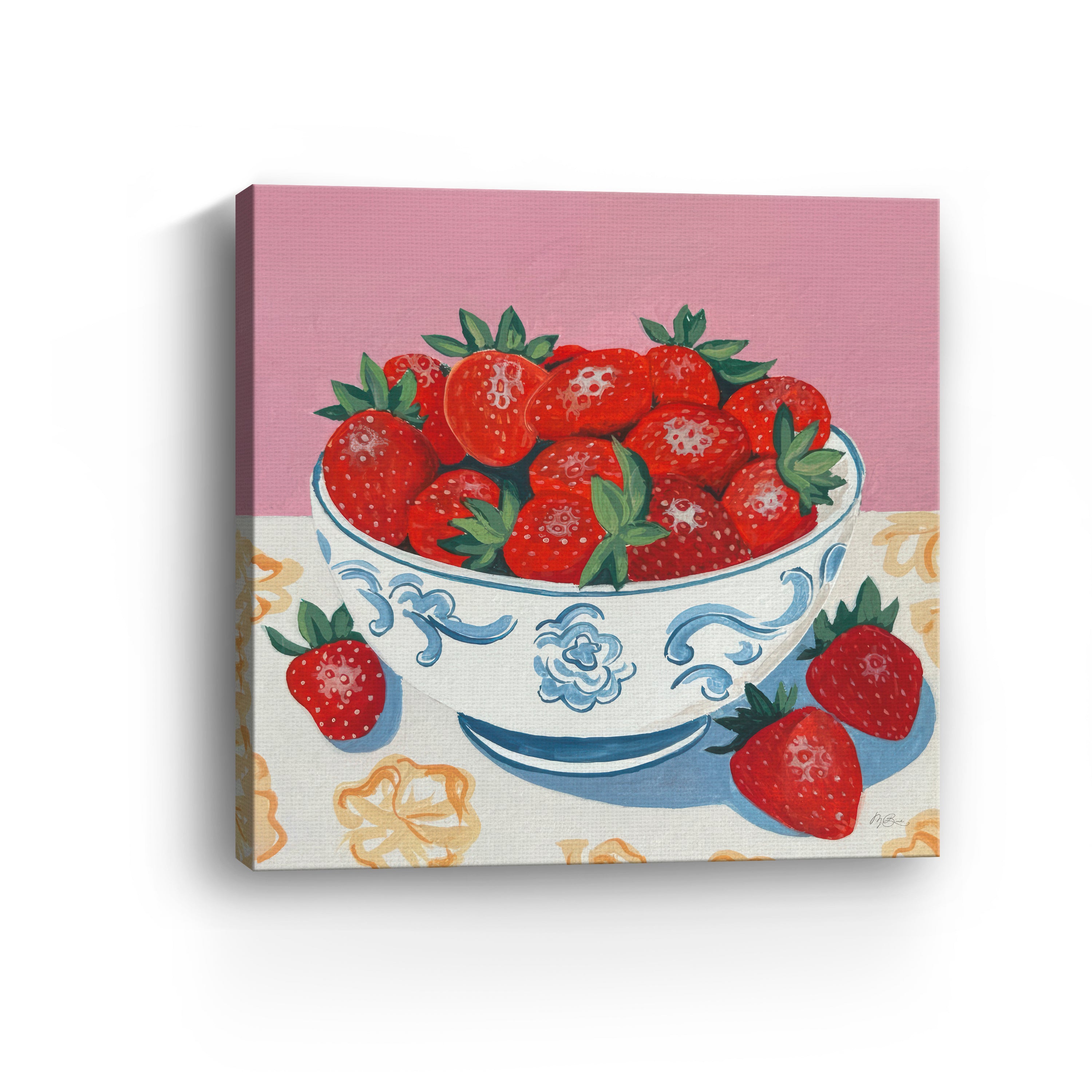 Bowl of Summer Fruit I Canvas Giclee