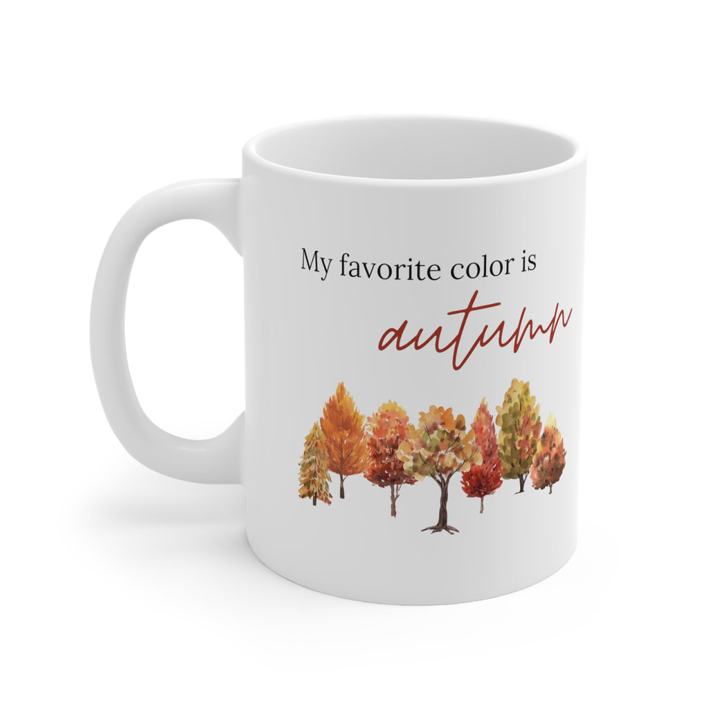 My Favorite Color is Autumn Mug