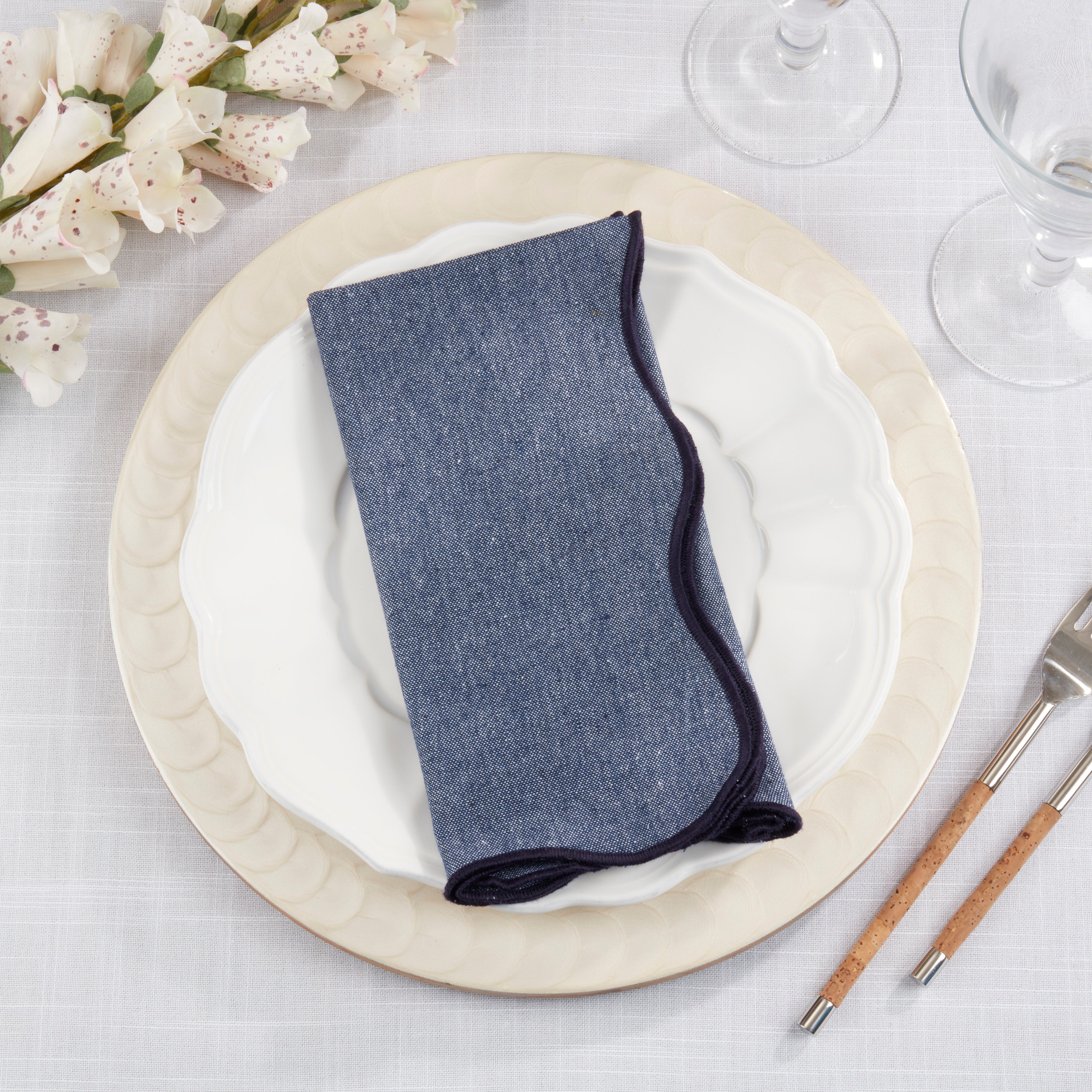 Chic Scallop Napkin, Set of 4
