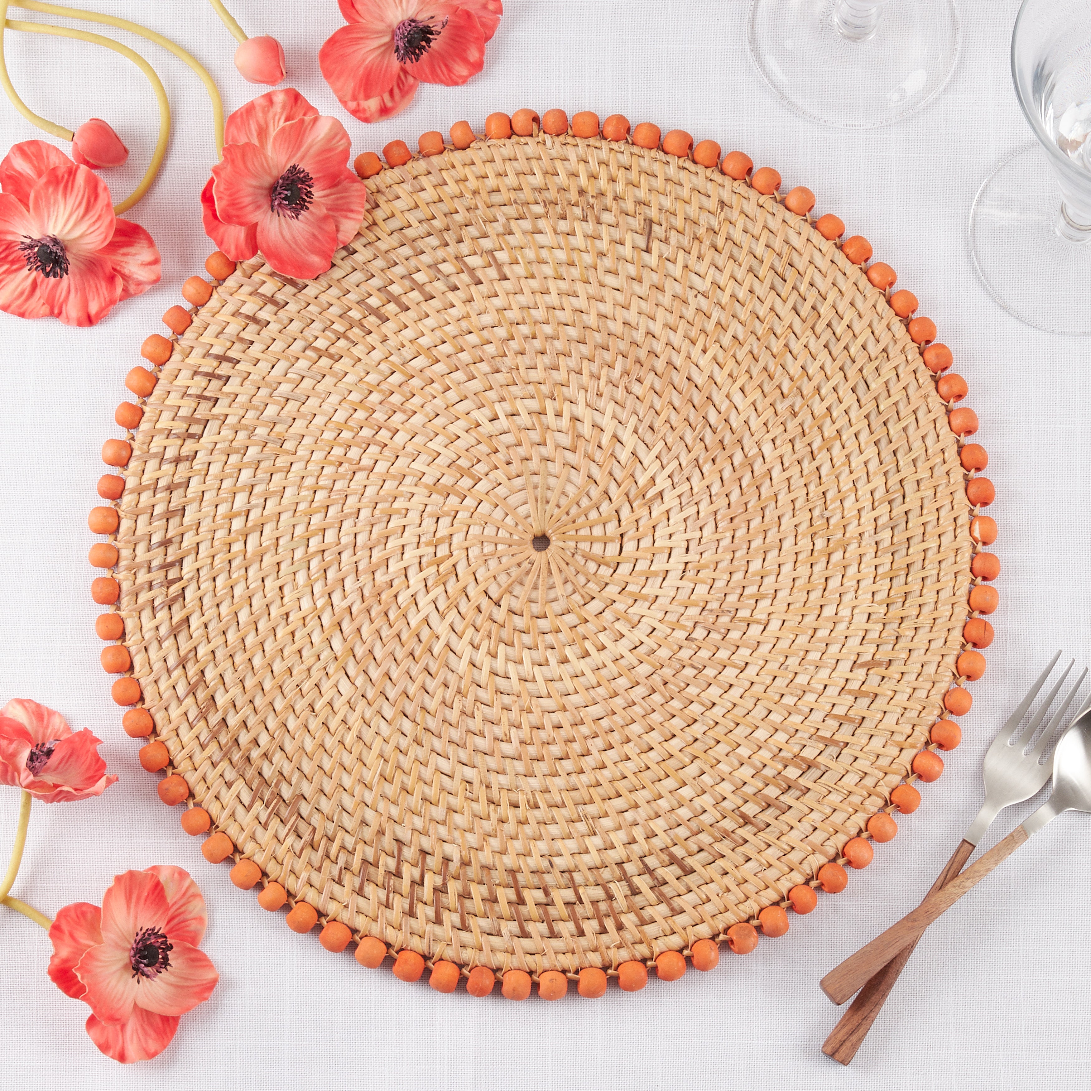 Beaded Border Placemat, Set of 4