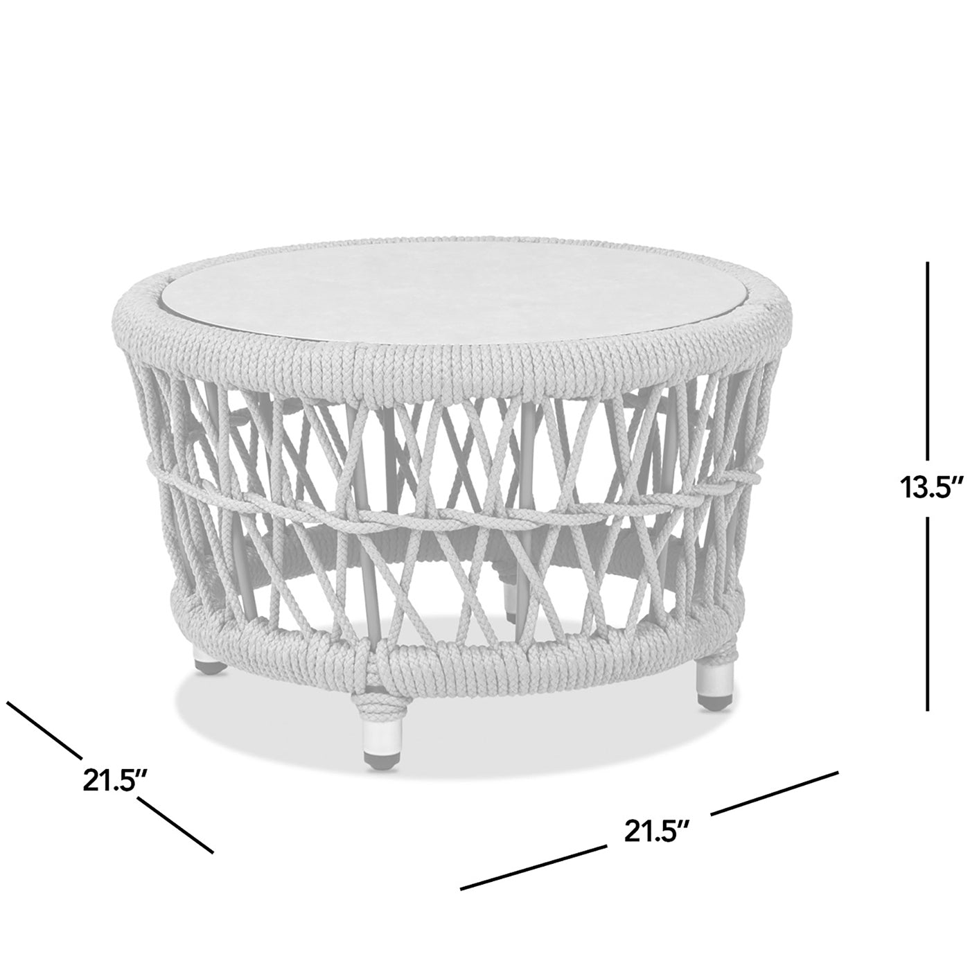Everly Round Woven Outdoor Coffee Table