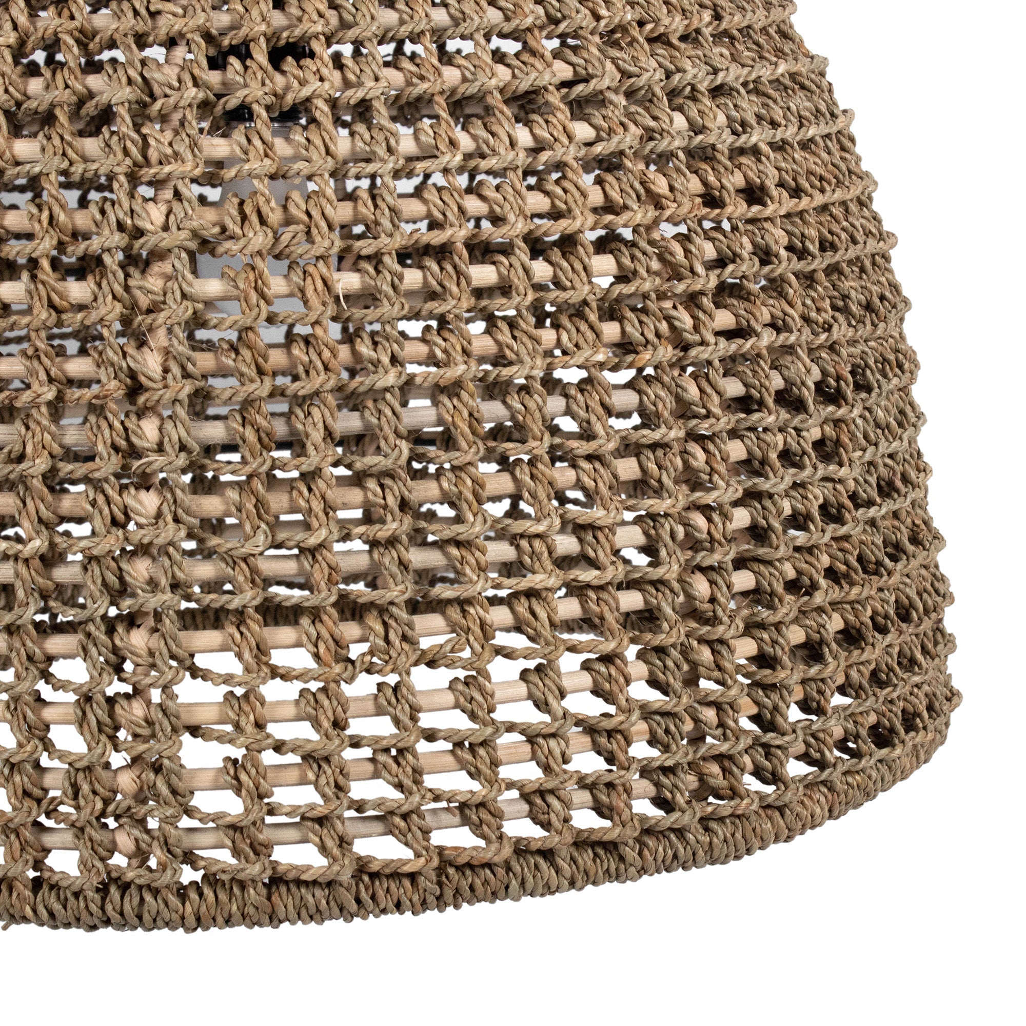 Woven Manila Rope Dome Pendant