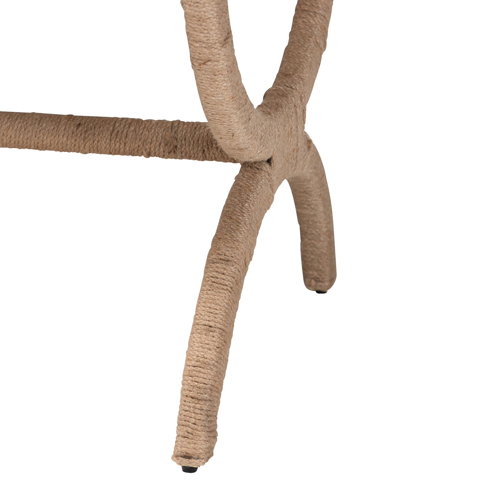 Anya Natural Jute Accent Bench