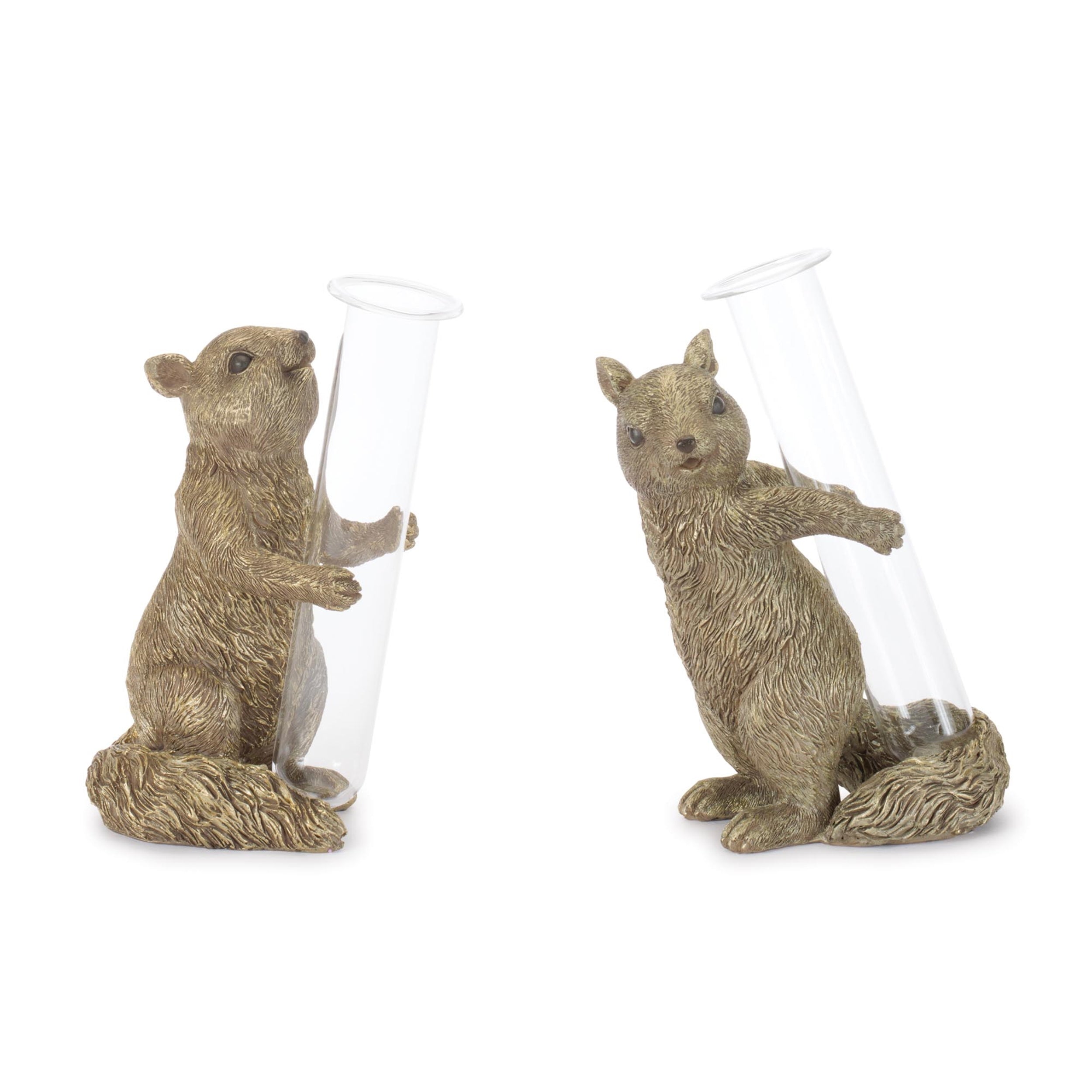 Woodland Squirrel Bud Vase, Set of 2
