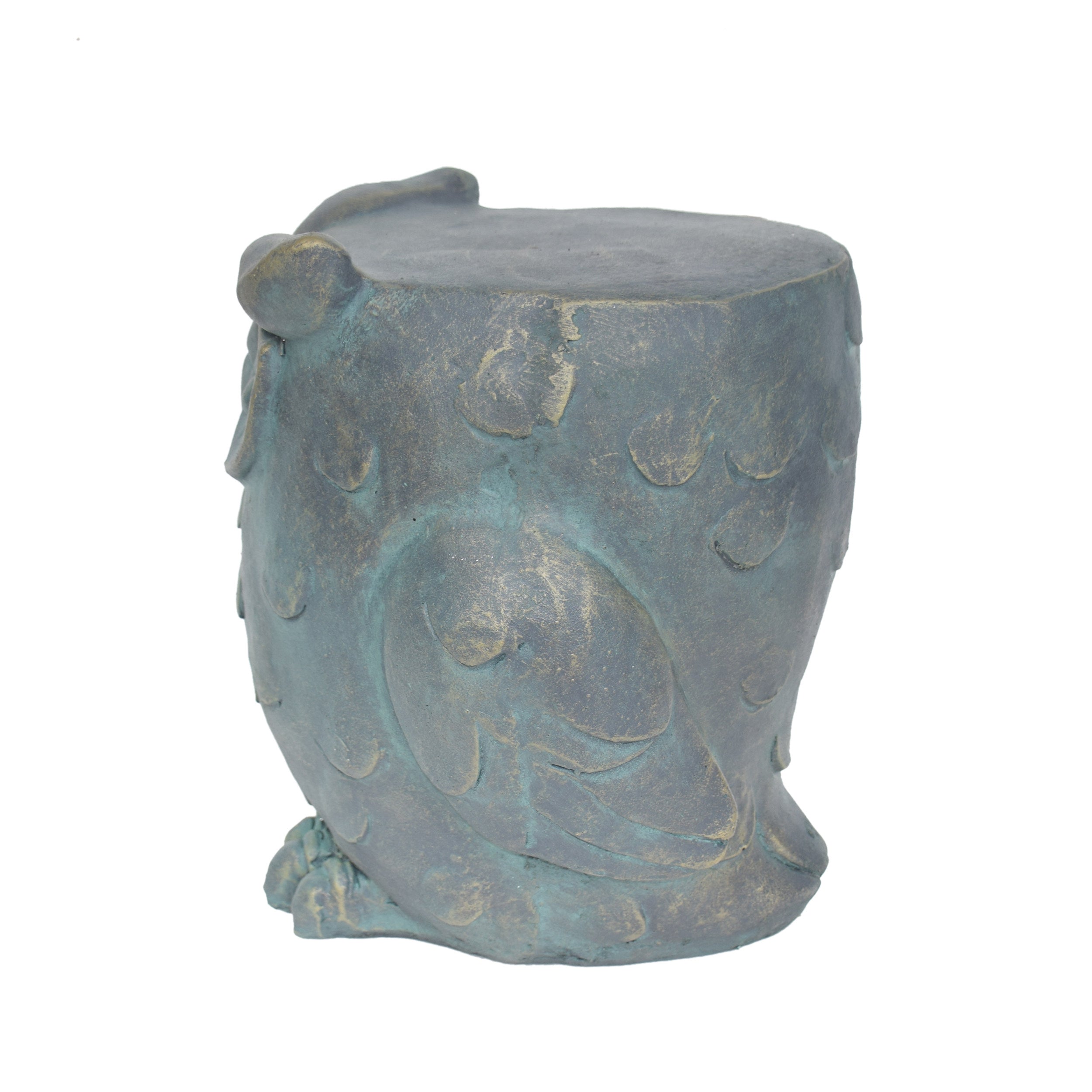 Outdoor Lightweight Concrete Owl Stool